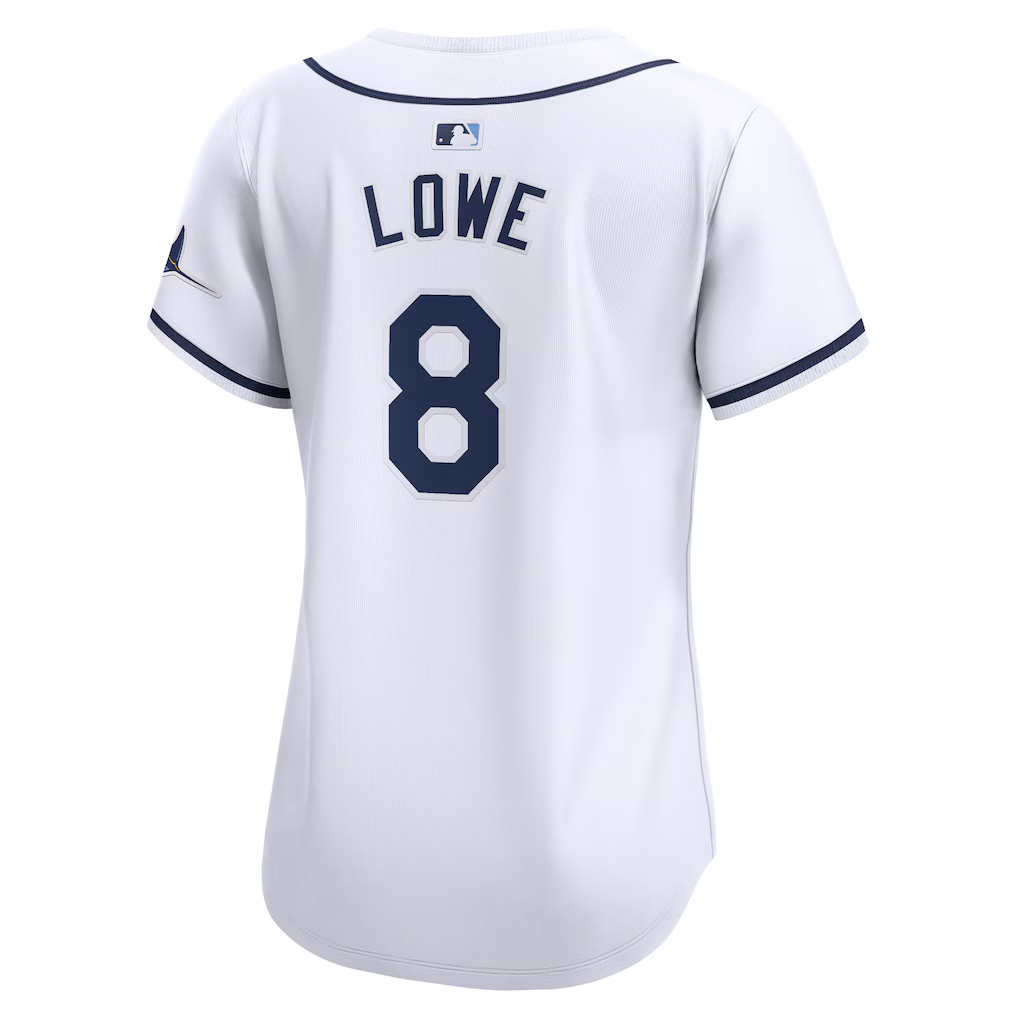 Women's Tampa Bay Rays Brandon Lowe White Home Limited Player Jersey