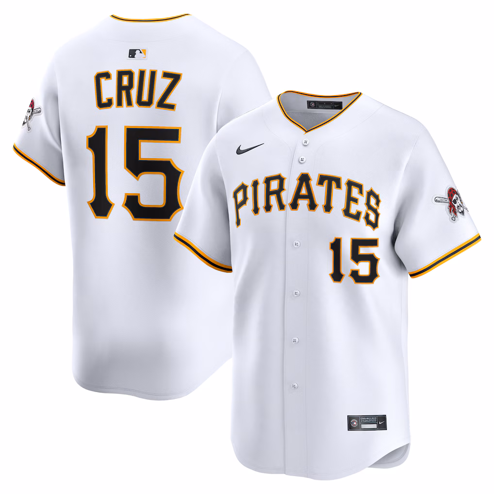 Men's Pittsburgh Pirates Oneil Cruz White Home Limited Player Jersey
