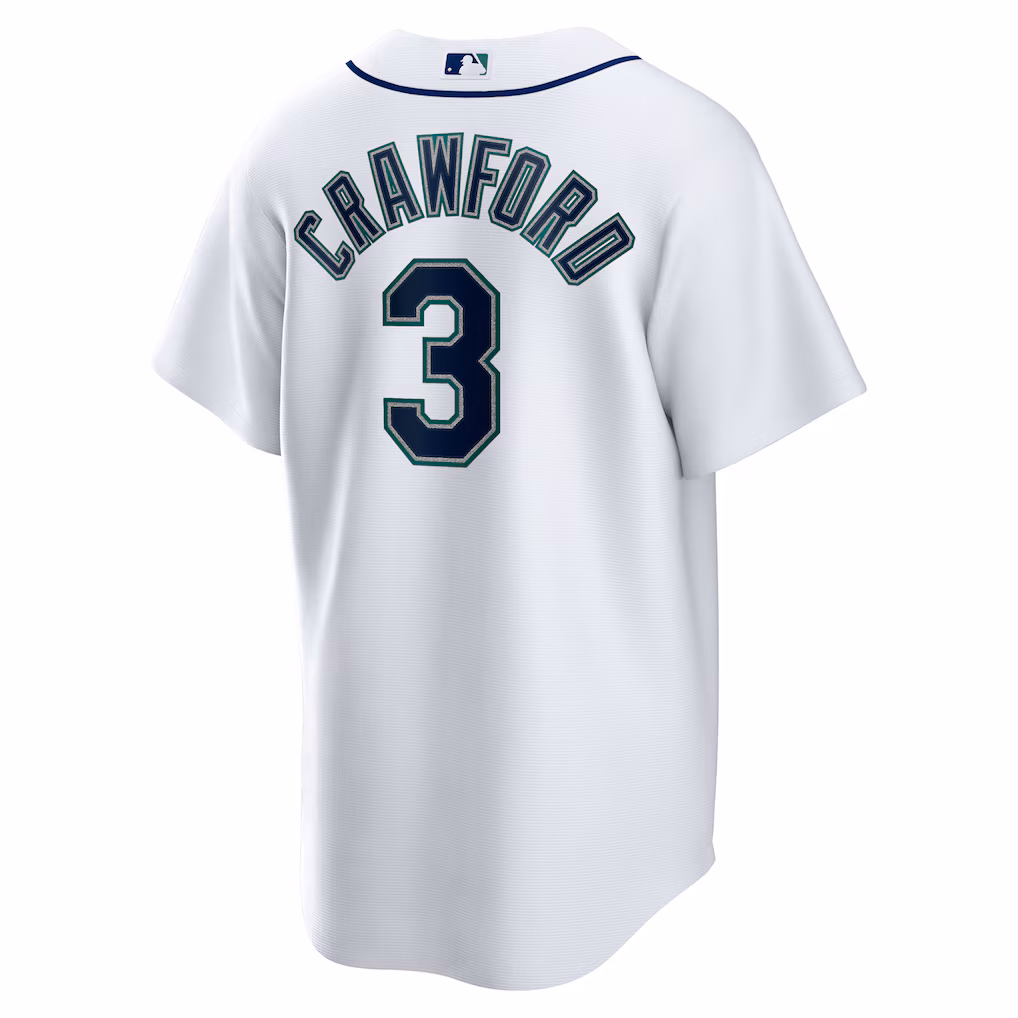 Men's Seattle Mariners JP Crawford White Home Replica Jersey