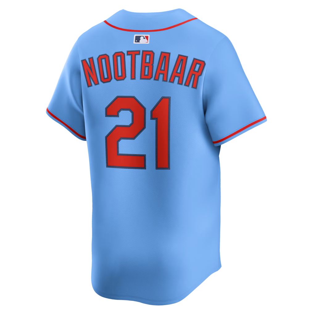 Men's St. Louis Cardinals Lars Nootbaar Light Blue Alternate Limited Jersey
