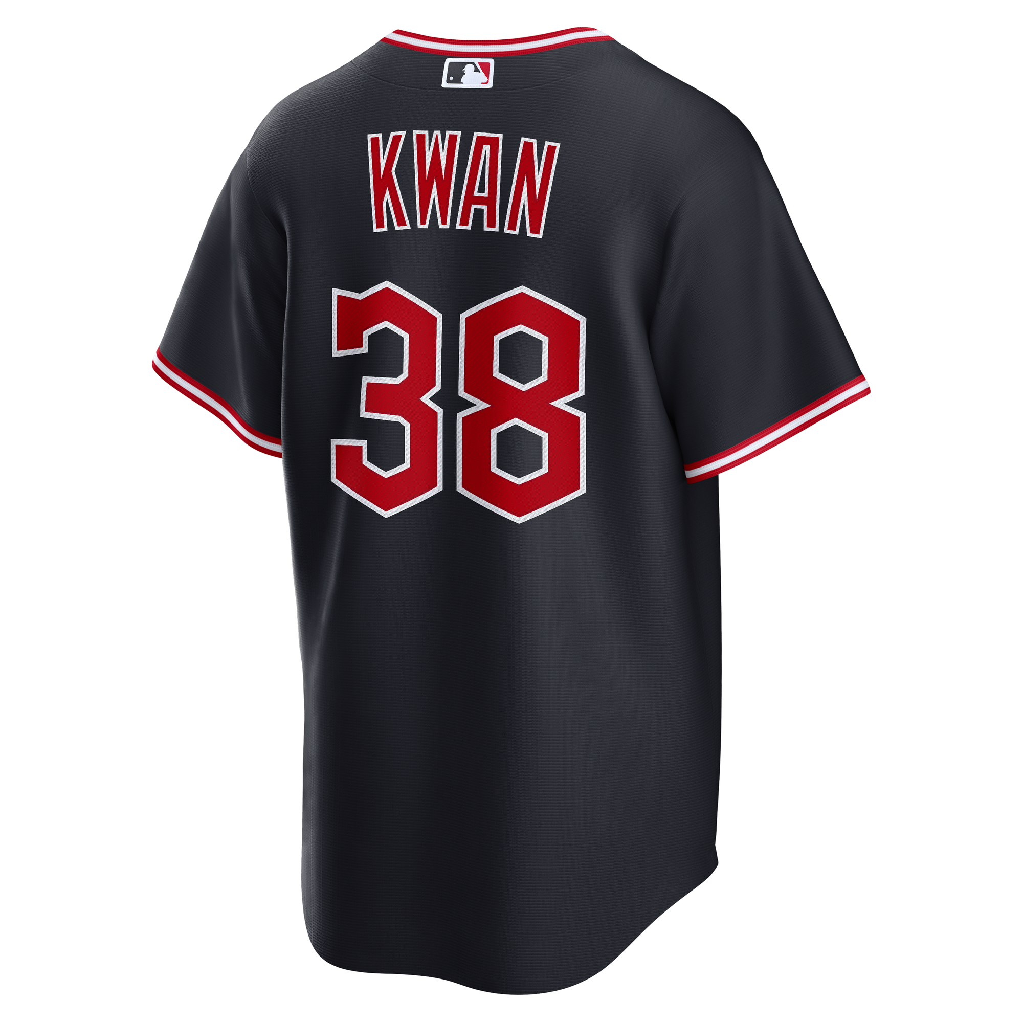 Men's Cleveland Guardians Steven Kwan Navy Alternate Replica Jersey