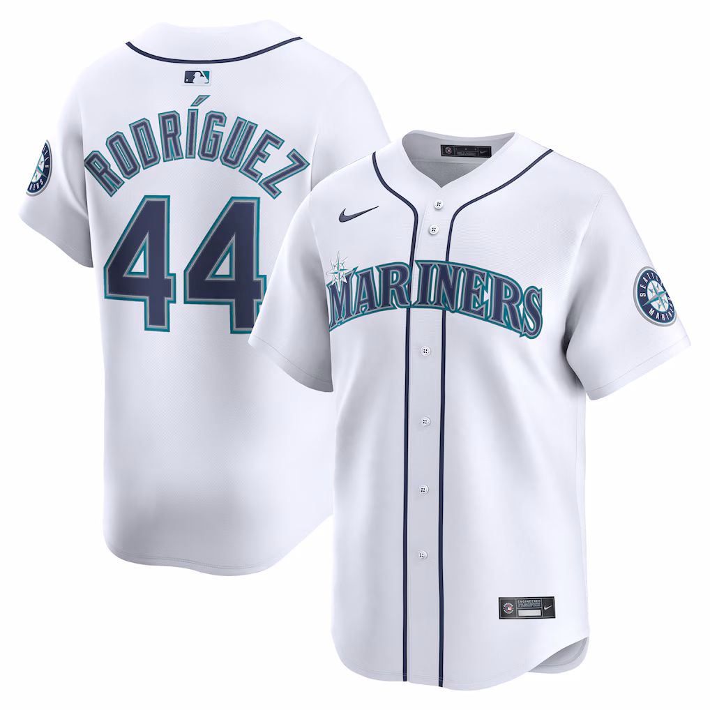 Men's Seattle Mariners Julio Rodríguez White Home Limited Player Jersey