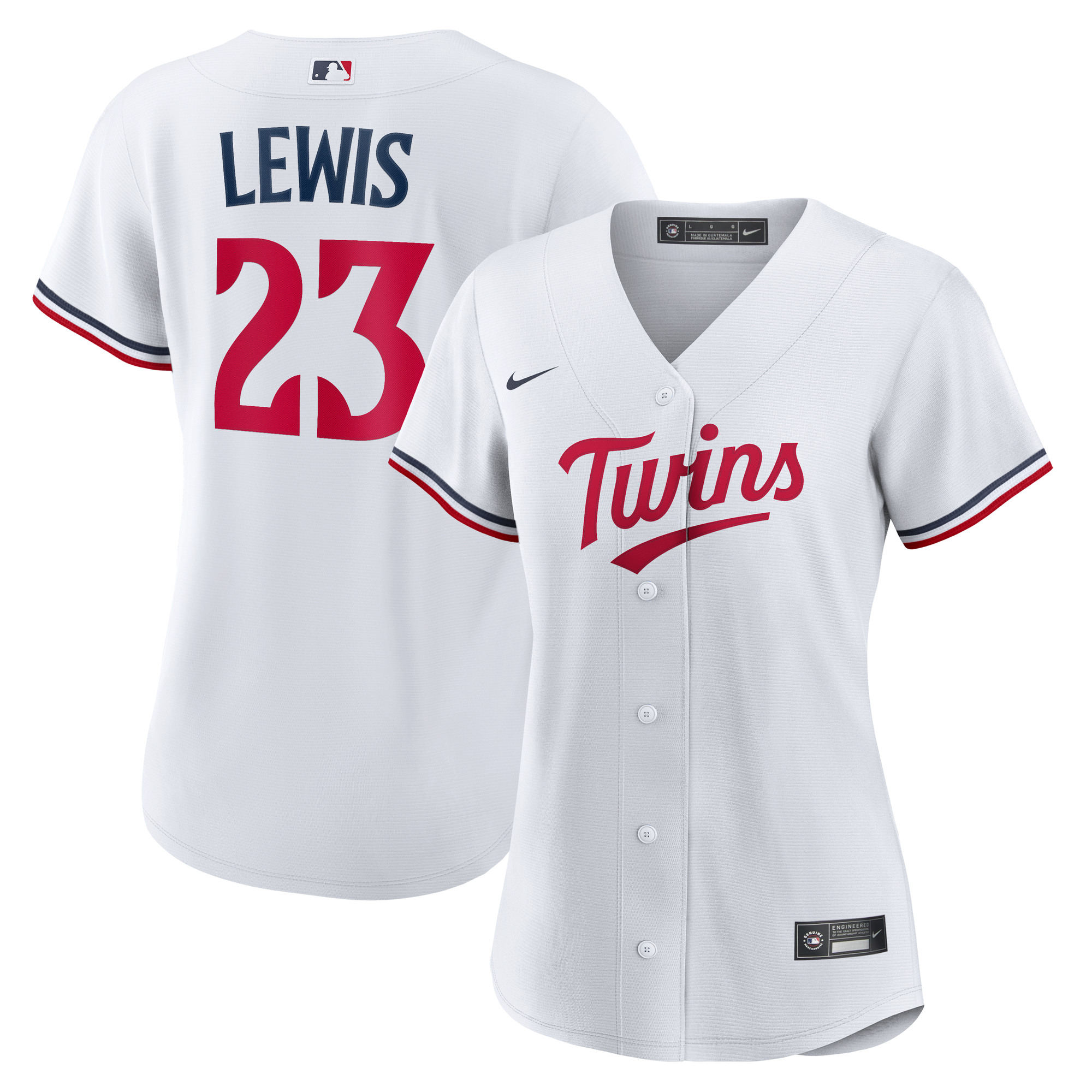 Women's Minnesota Twins Royce Lewis White Home Replica Jersey