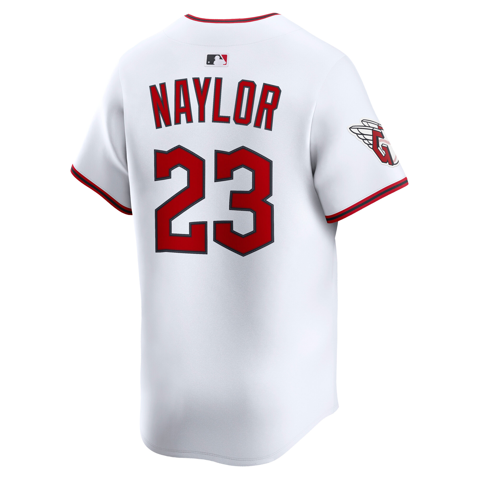 Men's Cleveland Guardians Bo Naylor White Home Limited Player Jersey