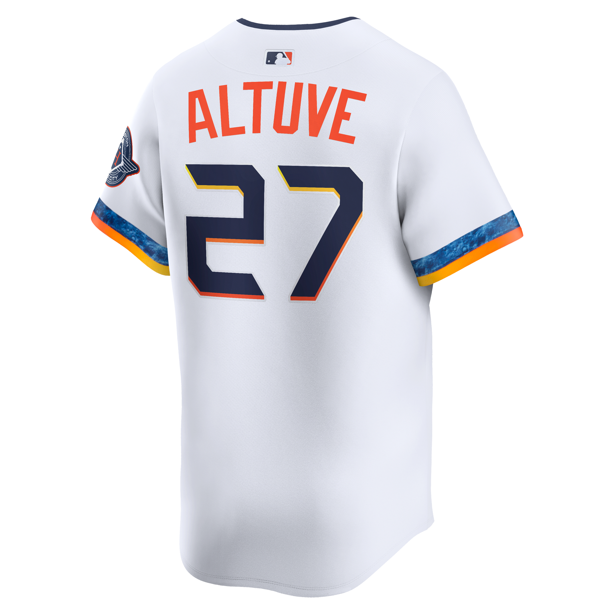 Men's Houston Astros Jose Altuve White 2025 City Connect Limited Player Jersey
