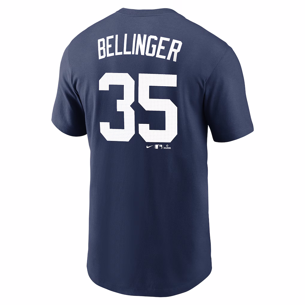 Men's New York Yankees Cody Bellinger Navy Fuse Name & Number T-Shirt