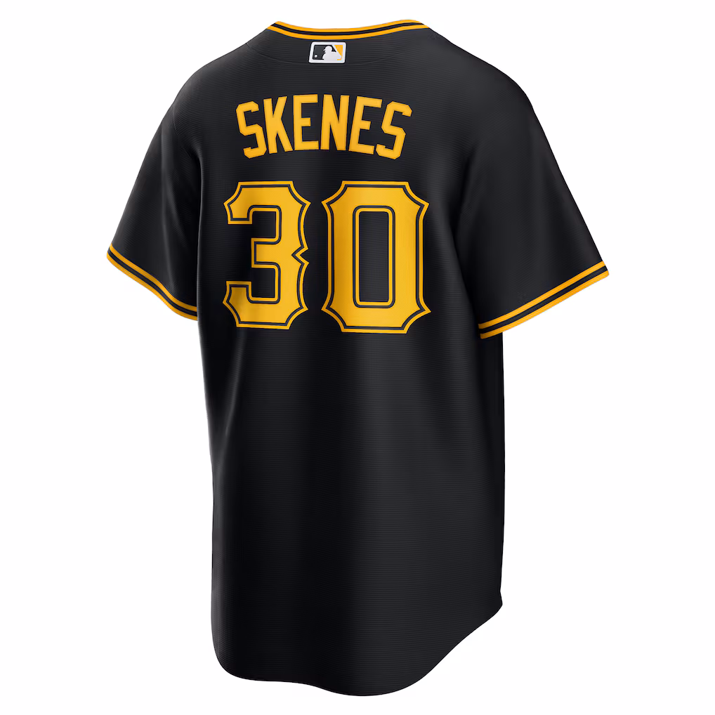 Men's Pittsburgh Pirates Paul Skenes Black Alternate 2 Replica Jersey