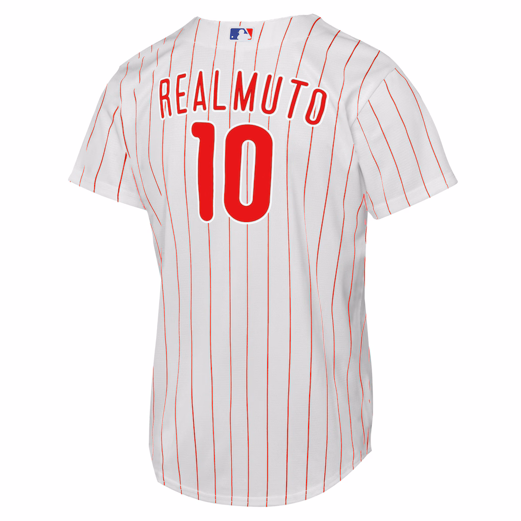 Youth Philadelphia Phillies J.T. Realmuto White Home Replica Player Jersey