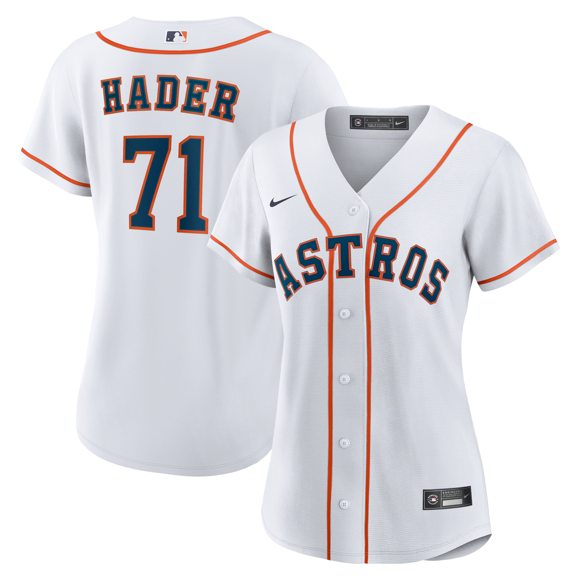 Women's Houston Astros Josh Hader White Home Replica Jersey