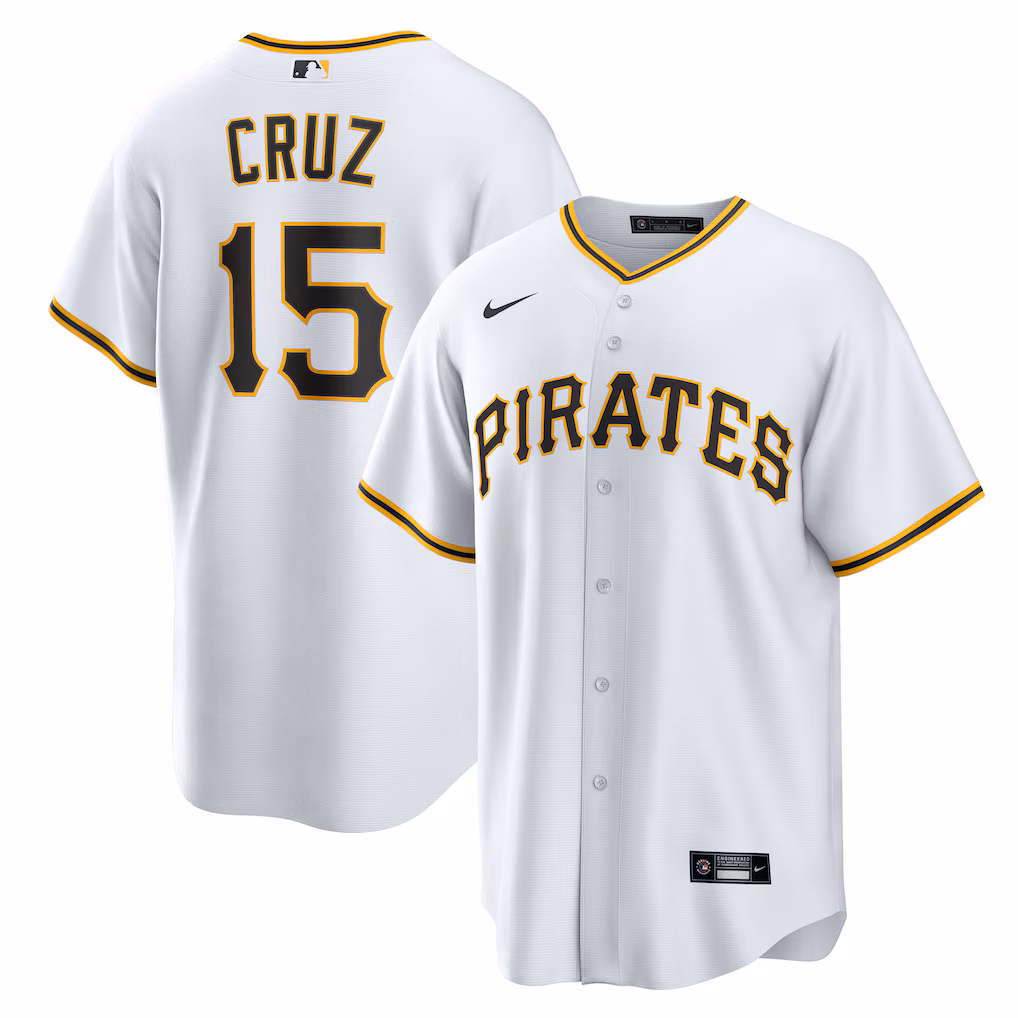Youth Pittsburgh Pirates Oneil Cruz White Home Replica Jersey