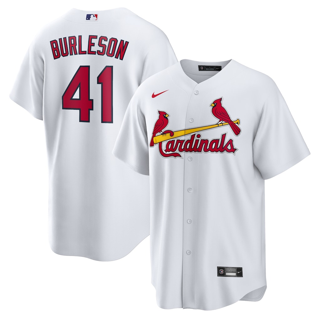 Men's St. Louis Cardinals Alec Burleson White Home Replica Jersey