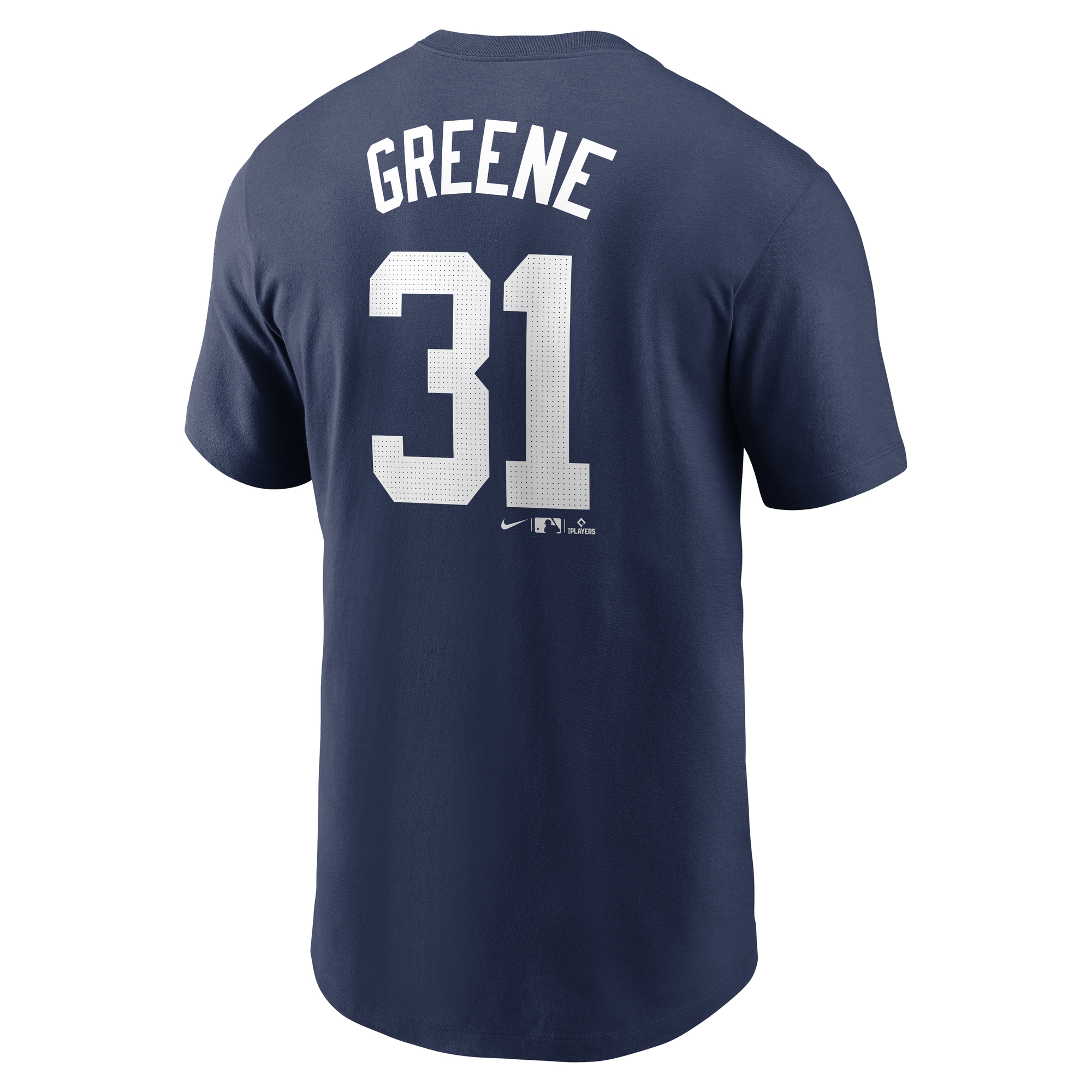 Men's Detroit Tigers Riley Greene Navy Fuse Name & Number T-Shirt