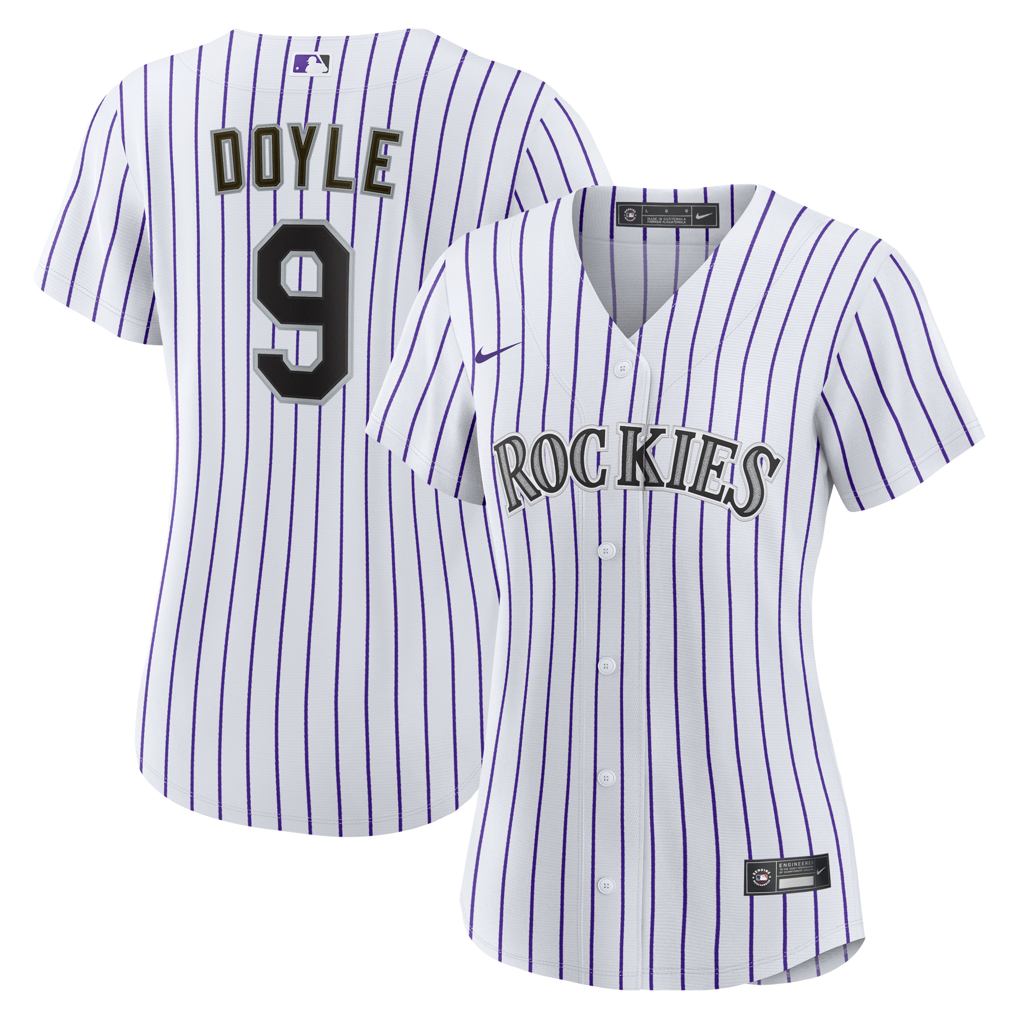 Women's Colorado Rockies Brenton Doyle White Home Replica Jersey