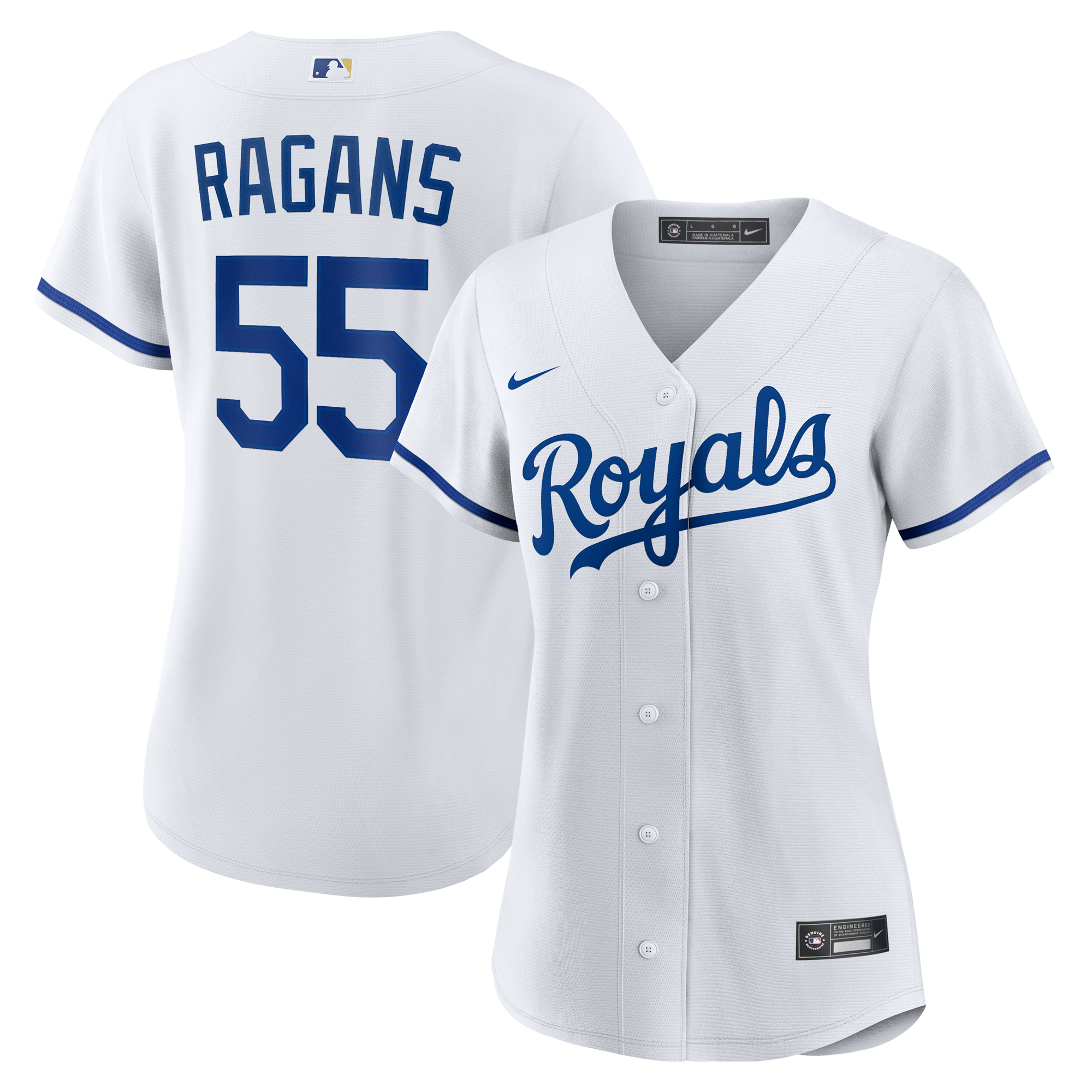 Women's Kansas City Royals Cole Ragans White Home Replica Jersey