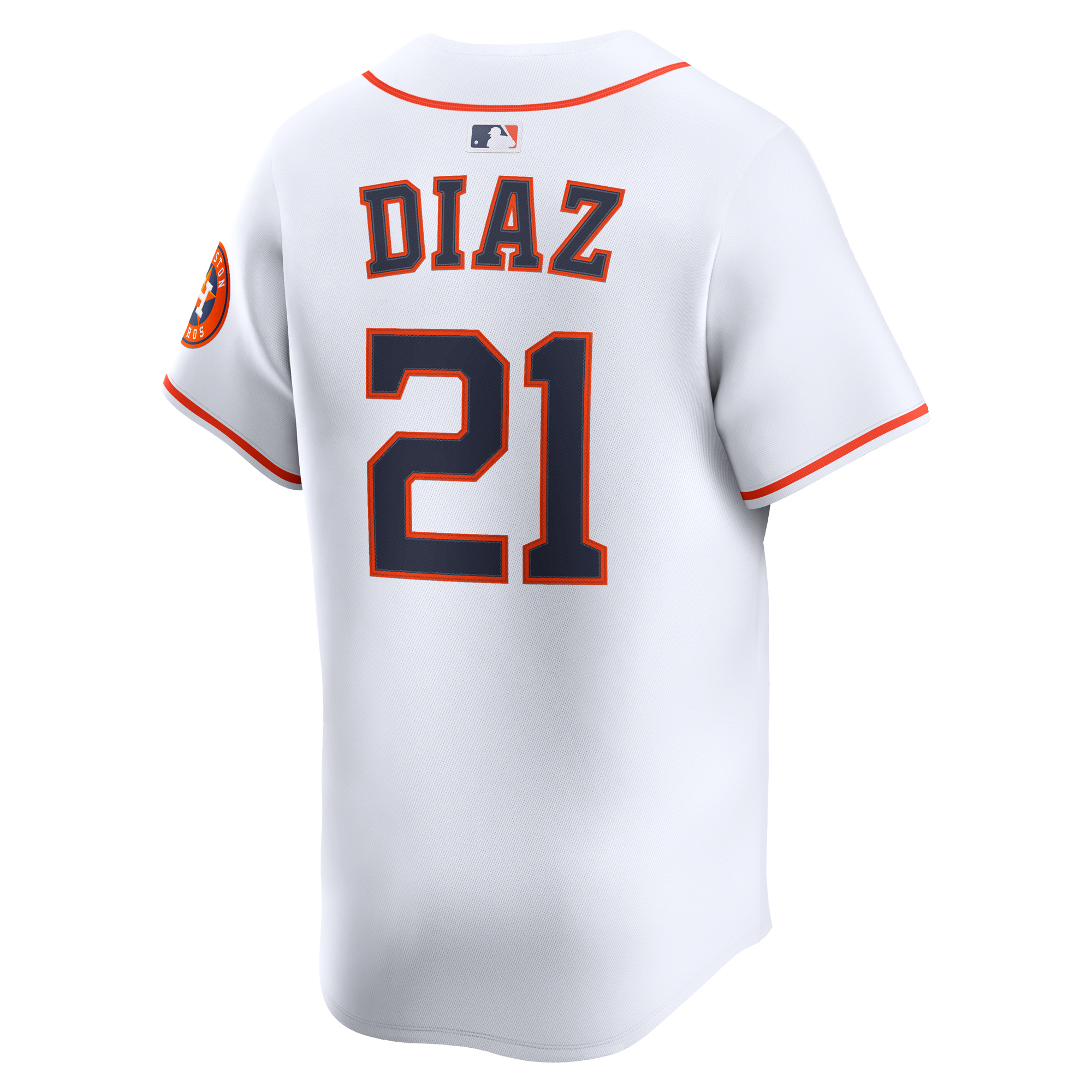 Men's Houston Astros Yainer Diaz White Home Limited Player Jersey