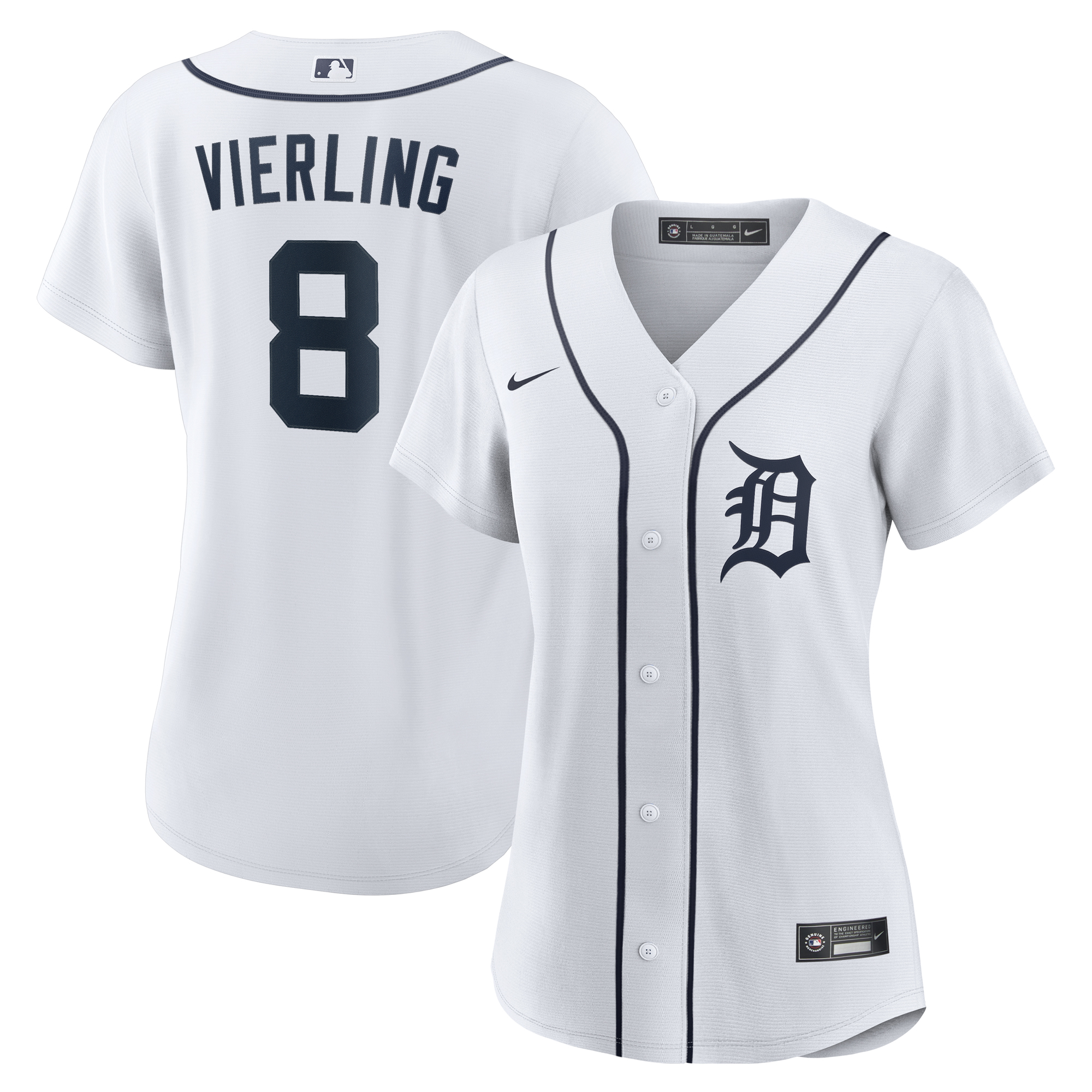 Women's Detroit Tigers Matt Vierling White Home Replica Jersey