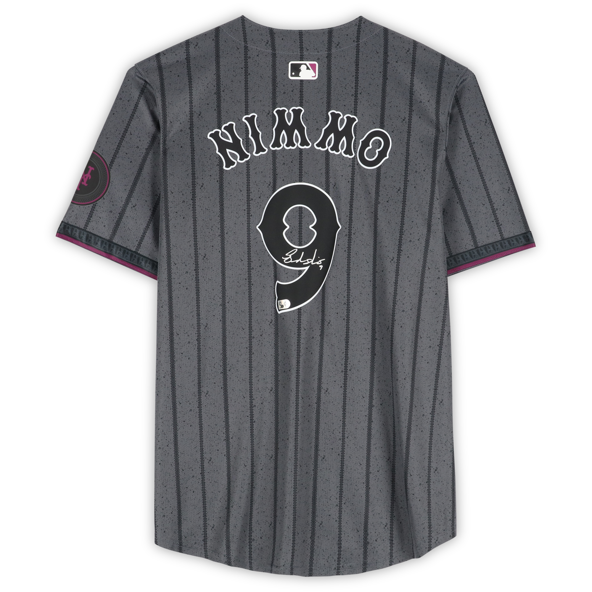 Brandon Nimmo New York Mets Autographed Fanatics Authentic 2024 City Connect Limited Jersey