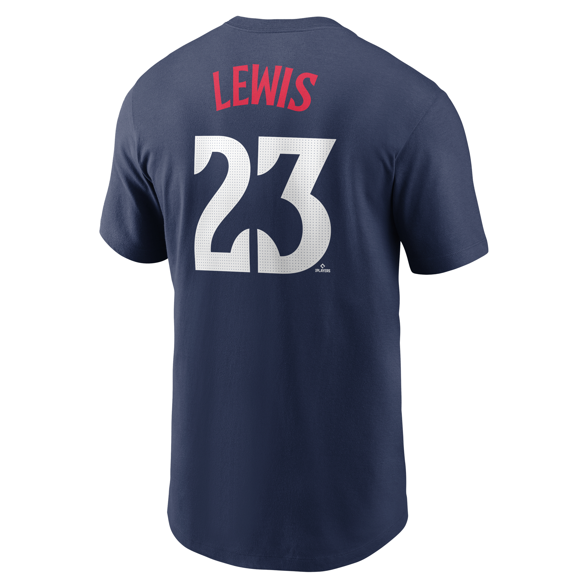 Men's Minnesota Twins Royce Lewis Navy Fuse Name & Number T-Shirt