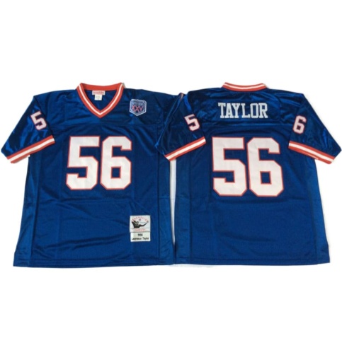 Mark Bavaro Men's New York Giants Mitchell and Ness Throwback Jersey -  Authentic Blue