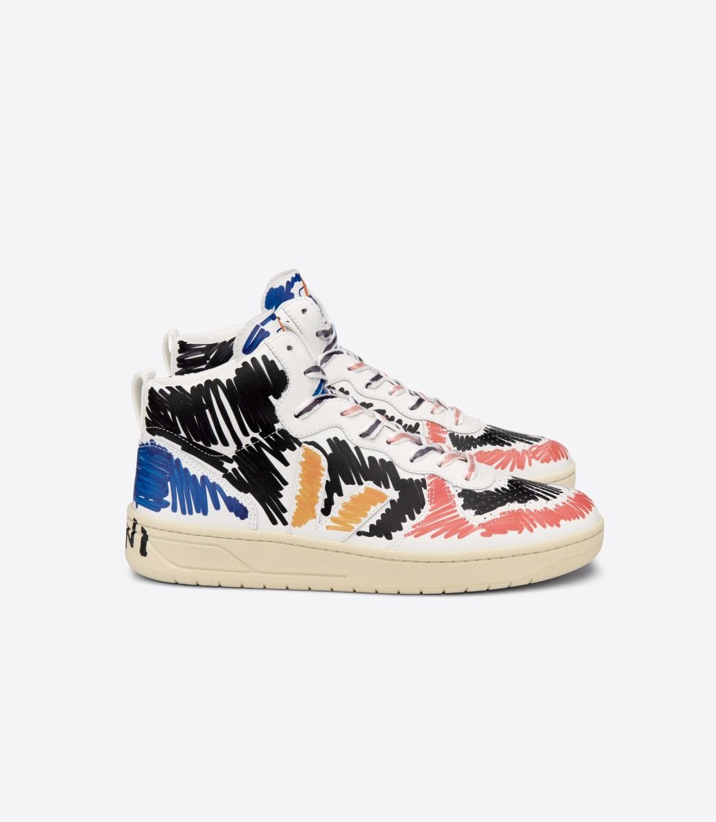 V-15 LEATHER VEJA X MARNI BLACK