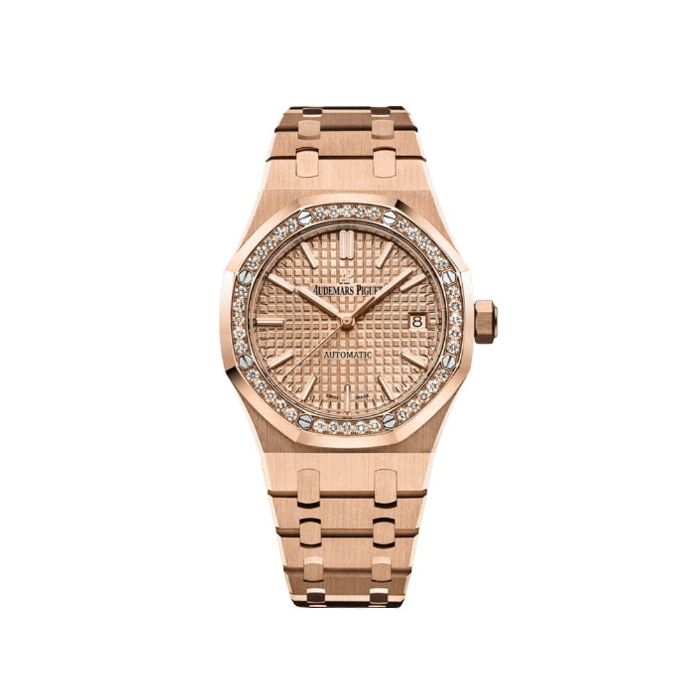 Audemars Piguet Royal Oak Selfwinding 15451OR.ZZ.1256OR.03 ‘Ladies’ Rose Gold Diamond Bezel