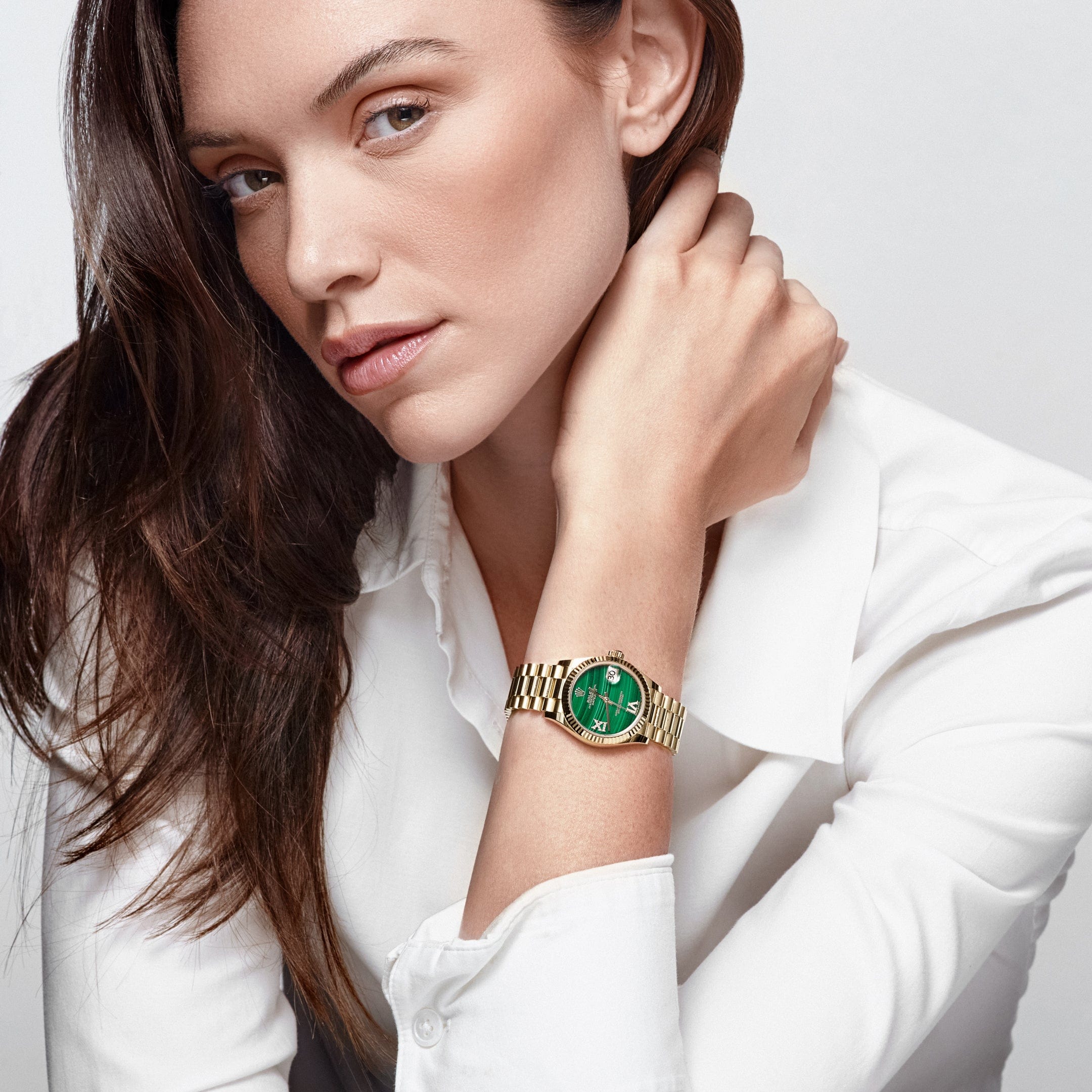 Rolex Datejust 31 278278 ‘Ladies’ Yellow Gold Malachite Diamond Dial (2021)