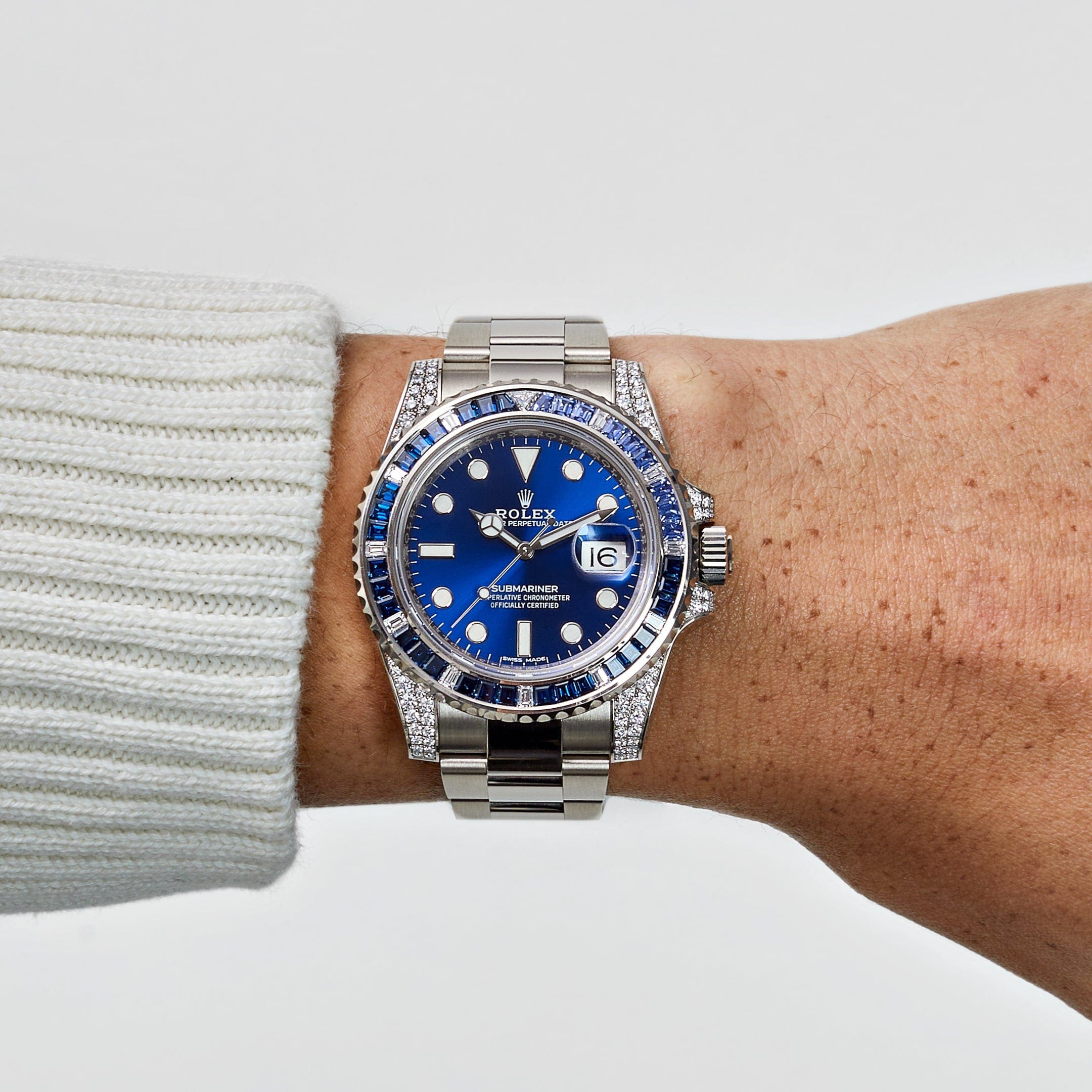 Rolex Submariner Date 116659SABR White Gold Blue Dial Sapphire Diamond Bezel