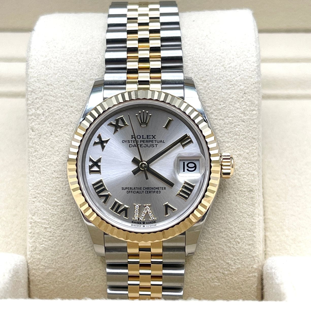 Rolex Datejust 31 278273 ‘Ladies’ Yellow Gold Stainless Steel Silver Dial