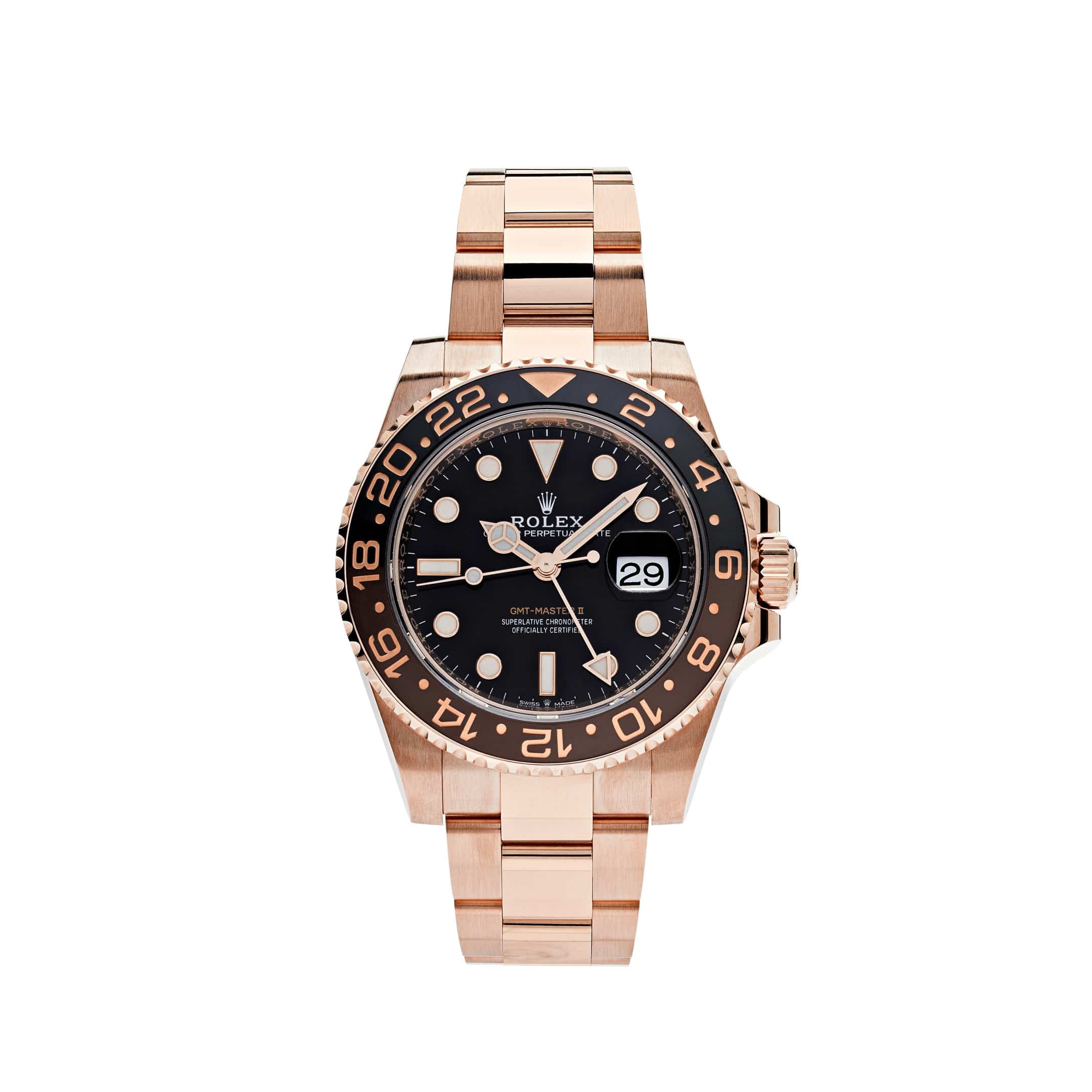 Rolex GMT-Master II 126715CHNR ‘Root Beer’ Rose Gold Black Dial (2019)