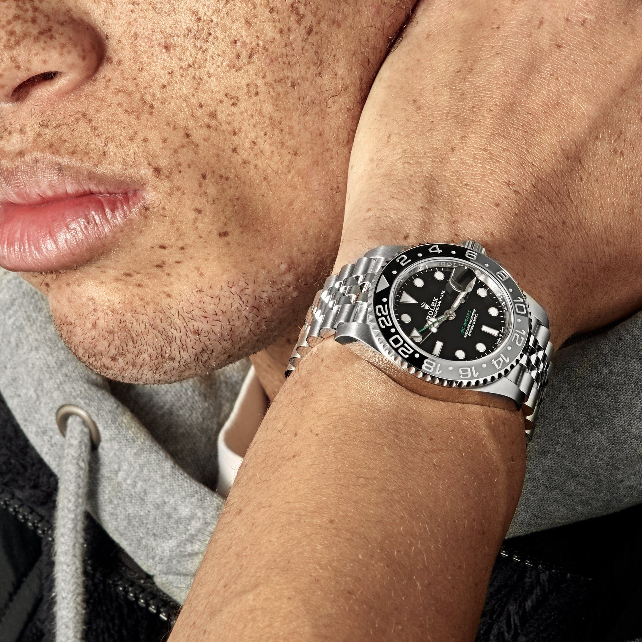Rolex GMT-Master II 126710GRNR ‘Bruce Wayne’ Stainless Steel Black Dial Jubilee (2024) 40mm
