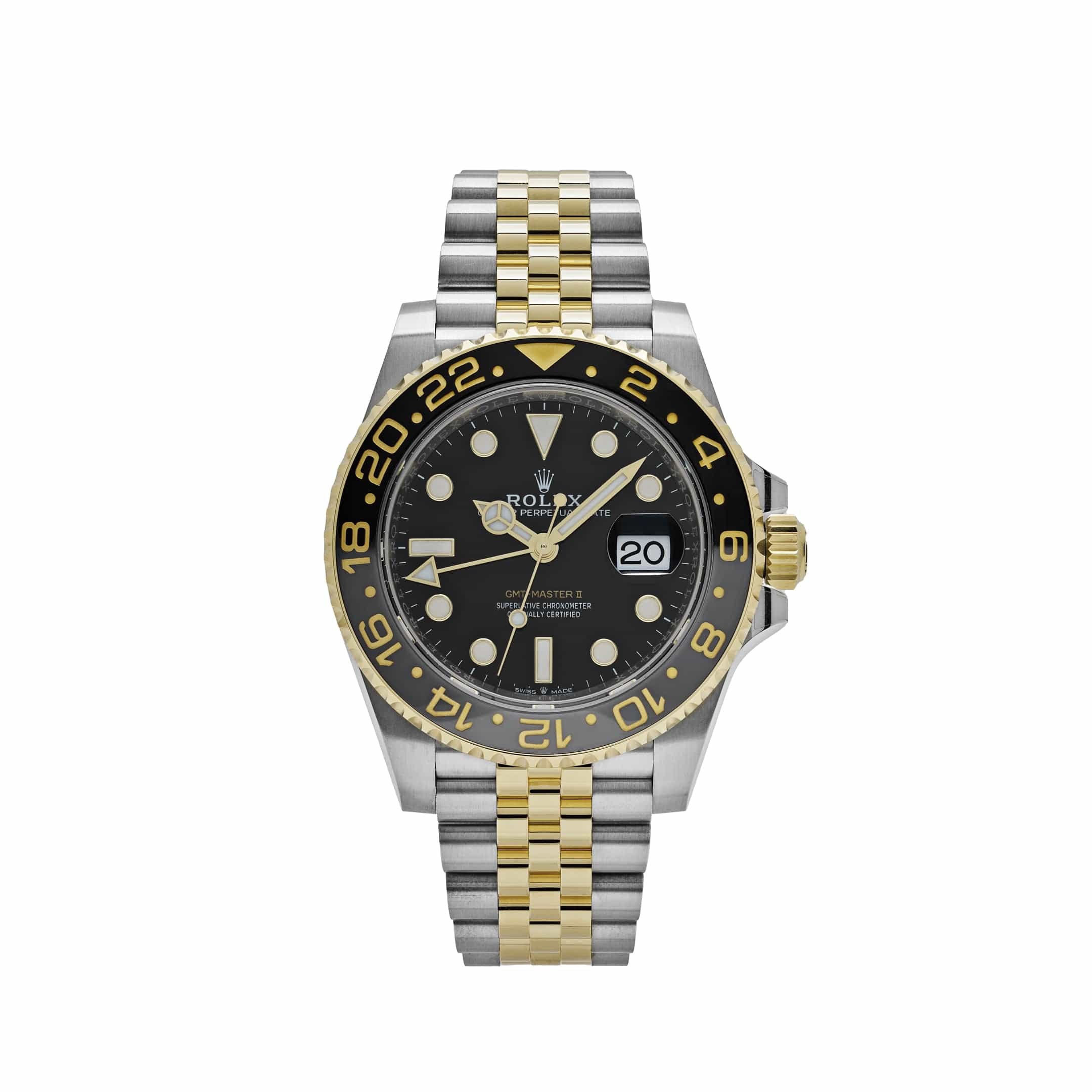 Rolex GMT-Master II 126713GRNR Stainless Steel Yellow Gold Black Dial Jubilee (2025)