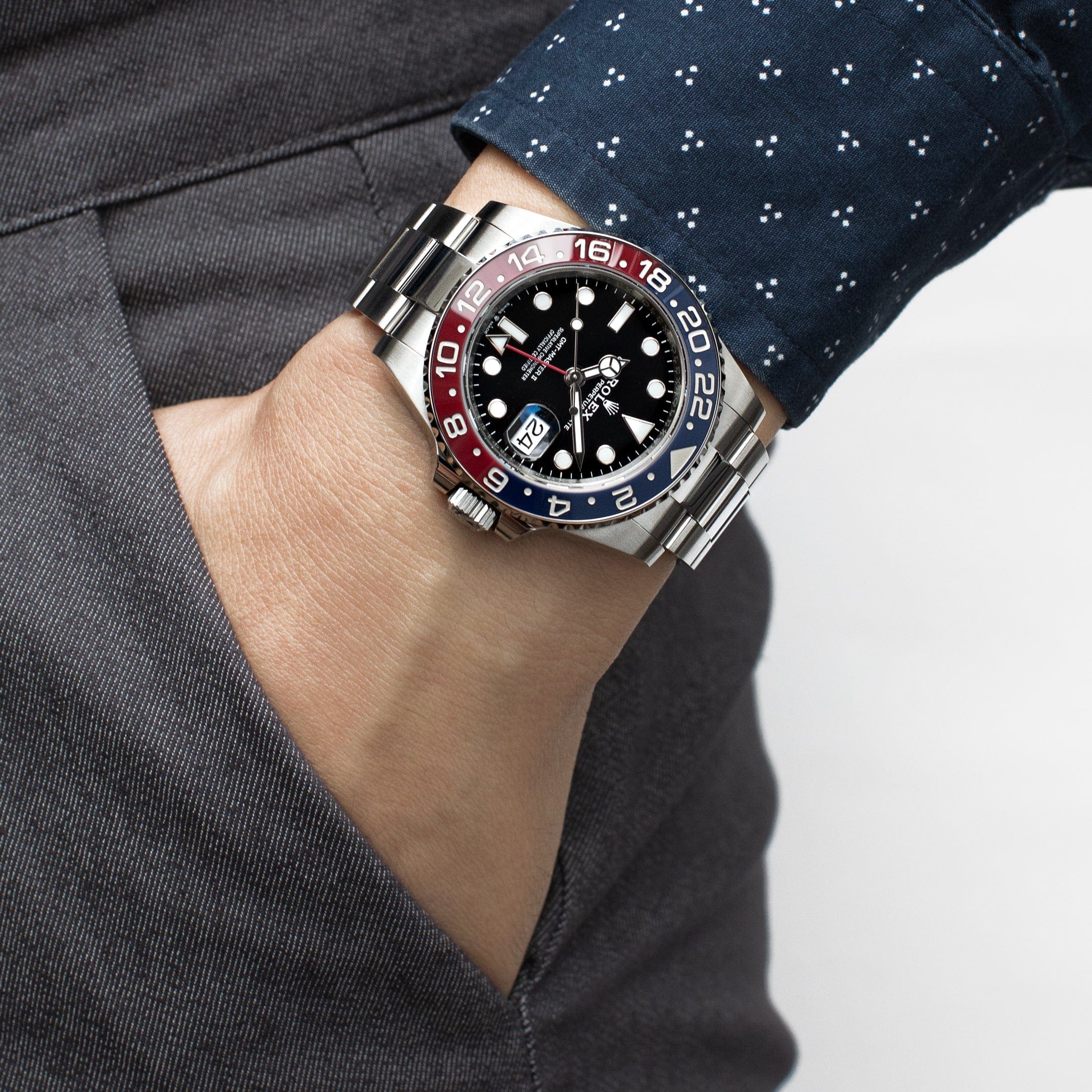 Rolex GMT-Master II 126710BLRO ‘Pepsi’ Stainless Steel Black Dial Oyster (2024)