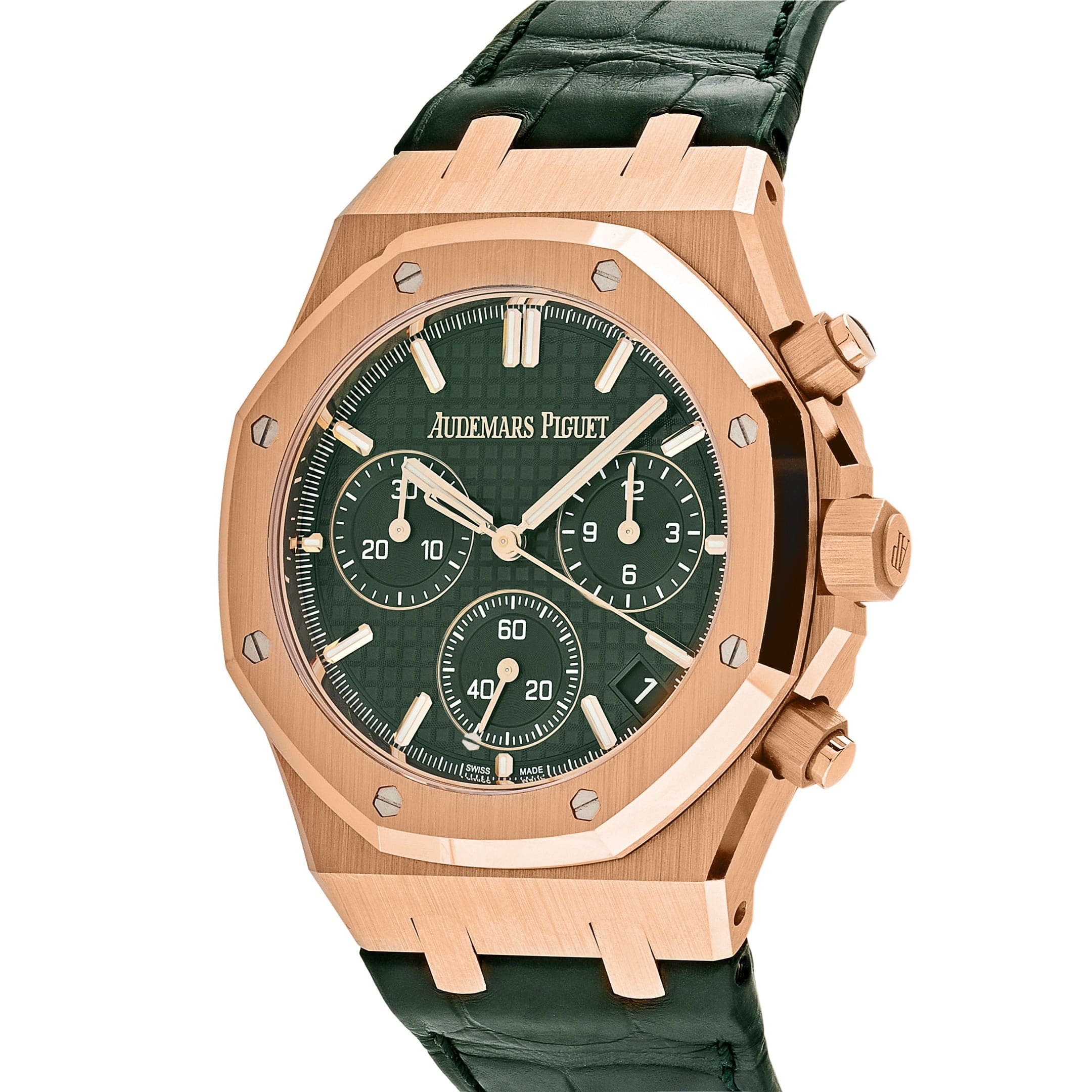 Audemars Piguet Royal Oak 26240OR.OO.D404CR.01 Chronograph ’50th Anniversary’ Rose Gold Green Dial