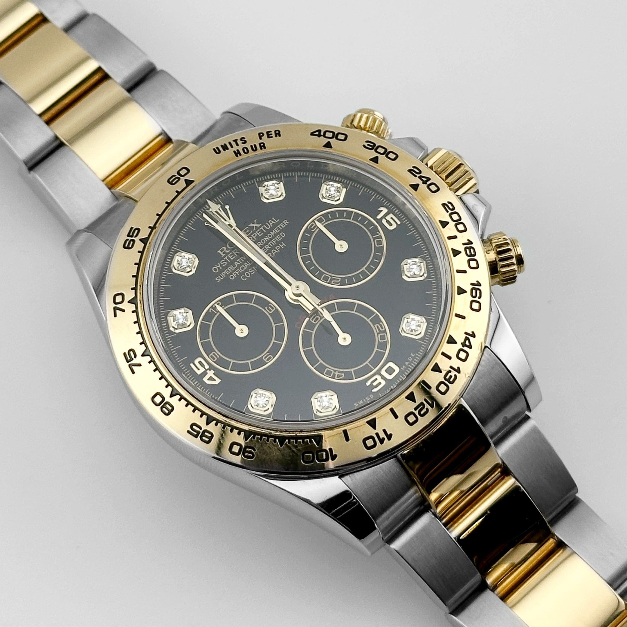 Rolex Daytona 116503 Yellow Gold Stainless Steel Black Diamond Dial (2018)
