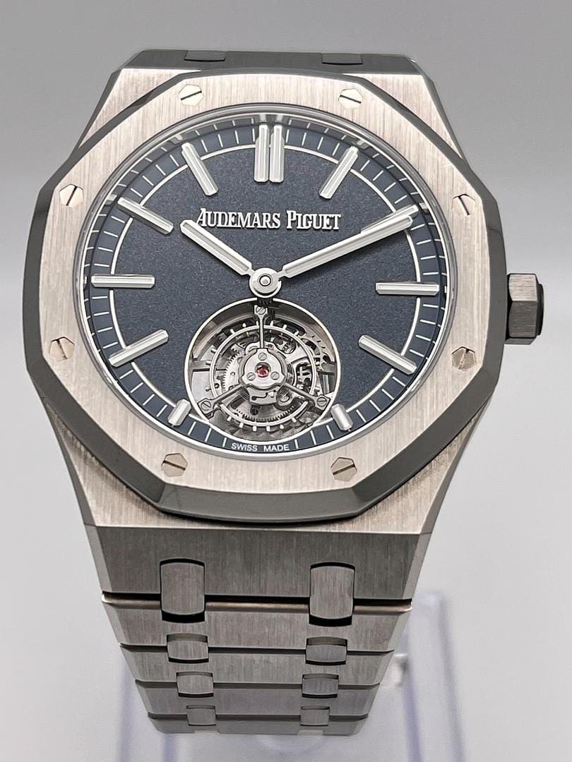Audemars Piguet Royal Oak Selfwinding Flying Tourbillon 26730TI.OO.1320TI.01 ’50th Anniversary’ Titanium Blue Dial