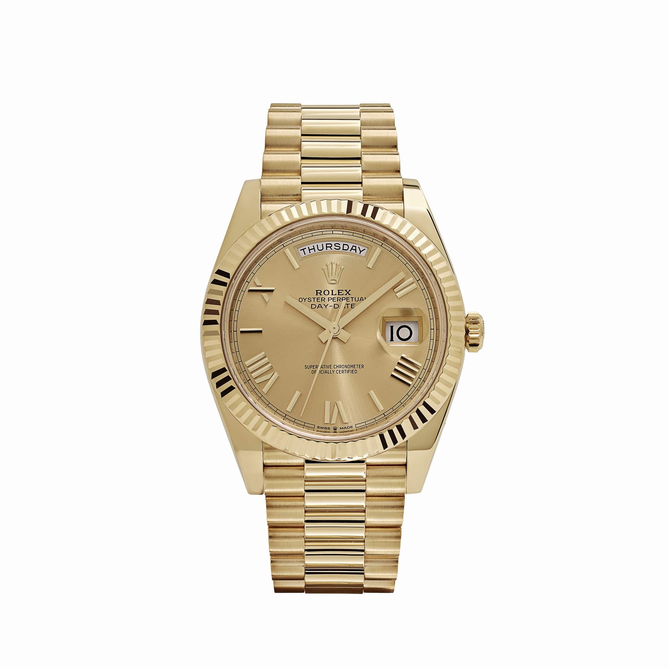 Rolex Day-Date 40 228238 Yellow Gold Champagne Roman Dial (2024)