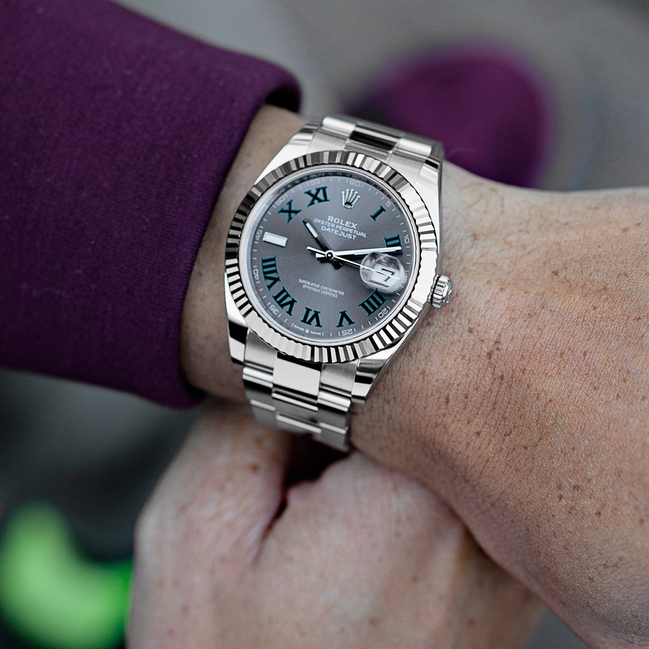 Rolex Datejust 41 126334 ‘Wimbledon’ Stainless Steel Slate Dial Oyster (2024)