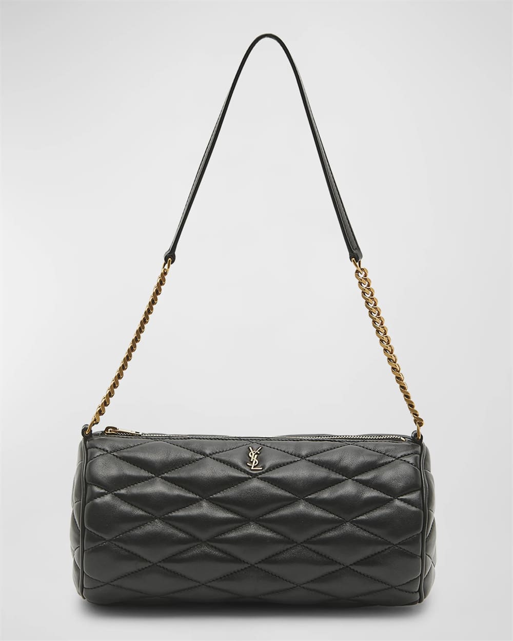 Saint Laurent Sade Medium YSL Tube Shoulder Bag in Quilted Smooth Leather