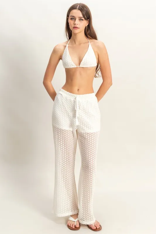 HYFVE Crochet Bra and Drawstring Pants Set