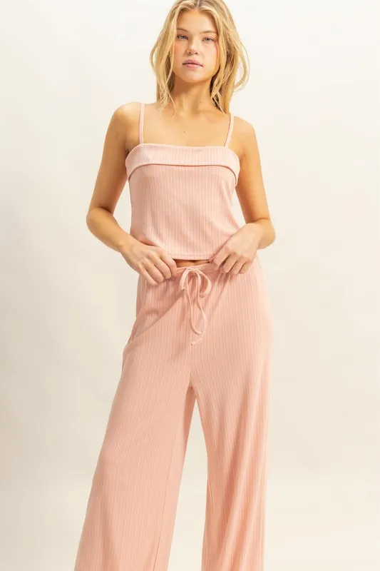 HYFVE Rib Knit Cami Top and Pants Set
