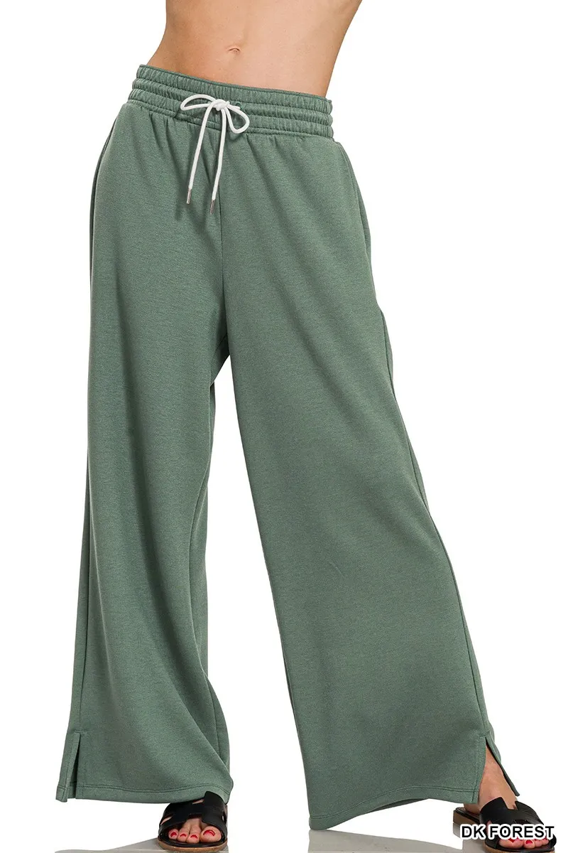 Zenana Scuba Drawstring Pants
