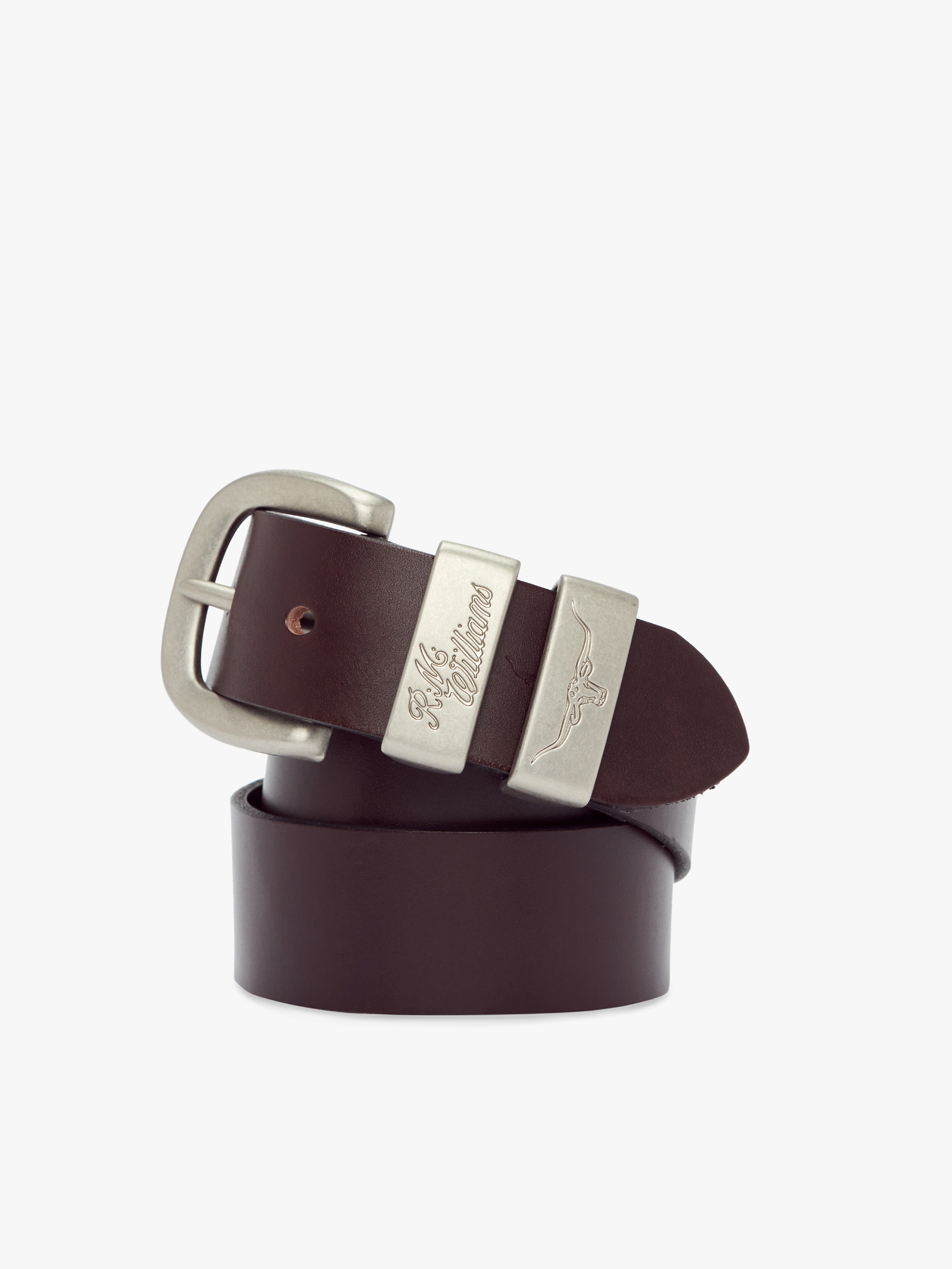 R.M.Williams 3 Piece Solid Hide Belt