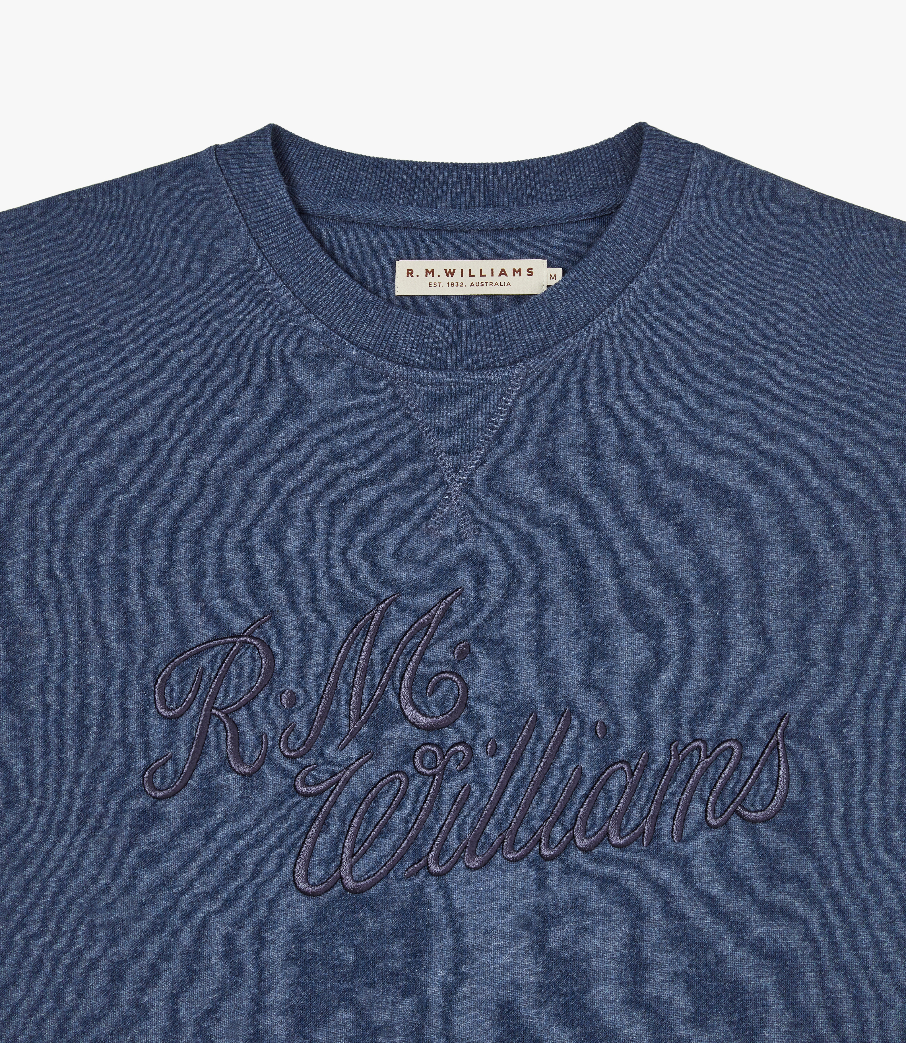 R.M.Williams R.M.W. Script Crew Neck Jumper