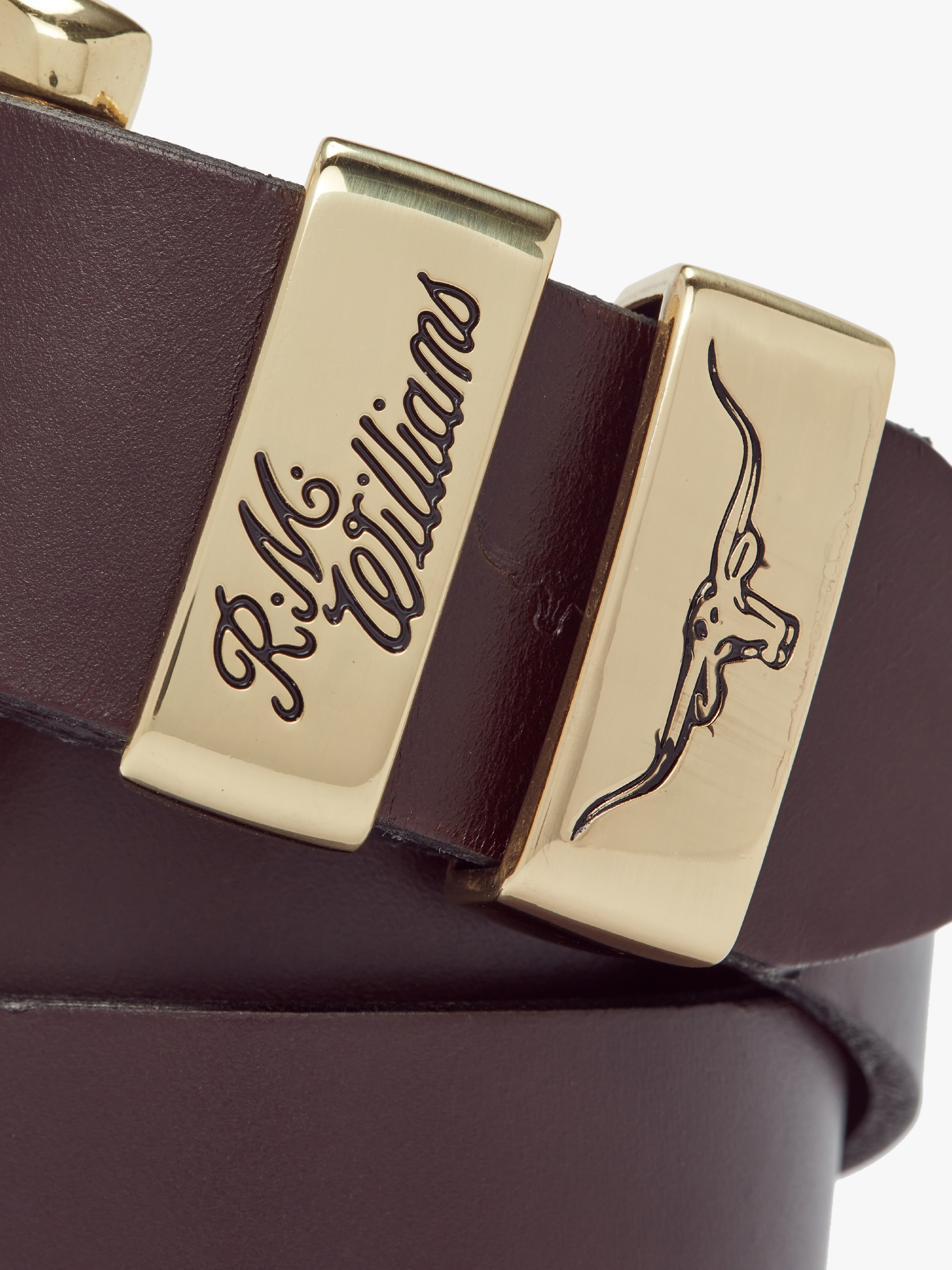 R.M.Williams 3 Piece Solid Hide Belt