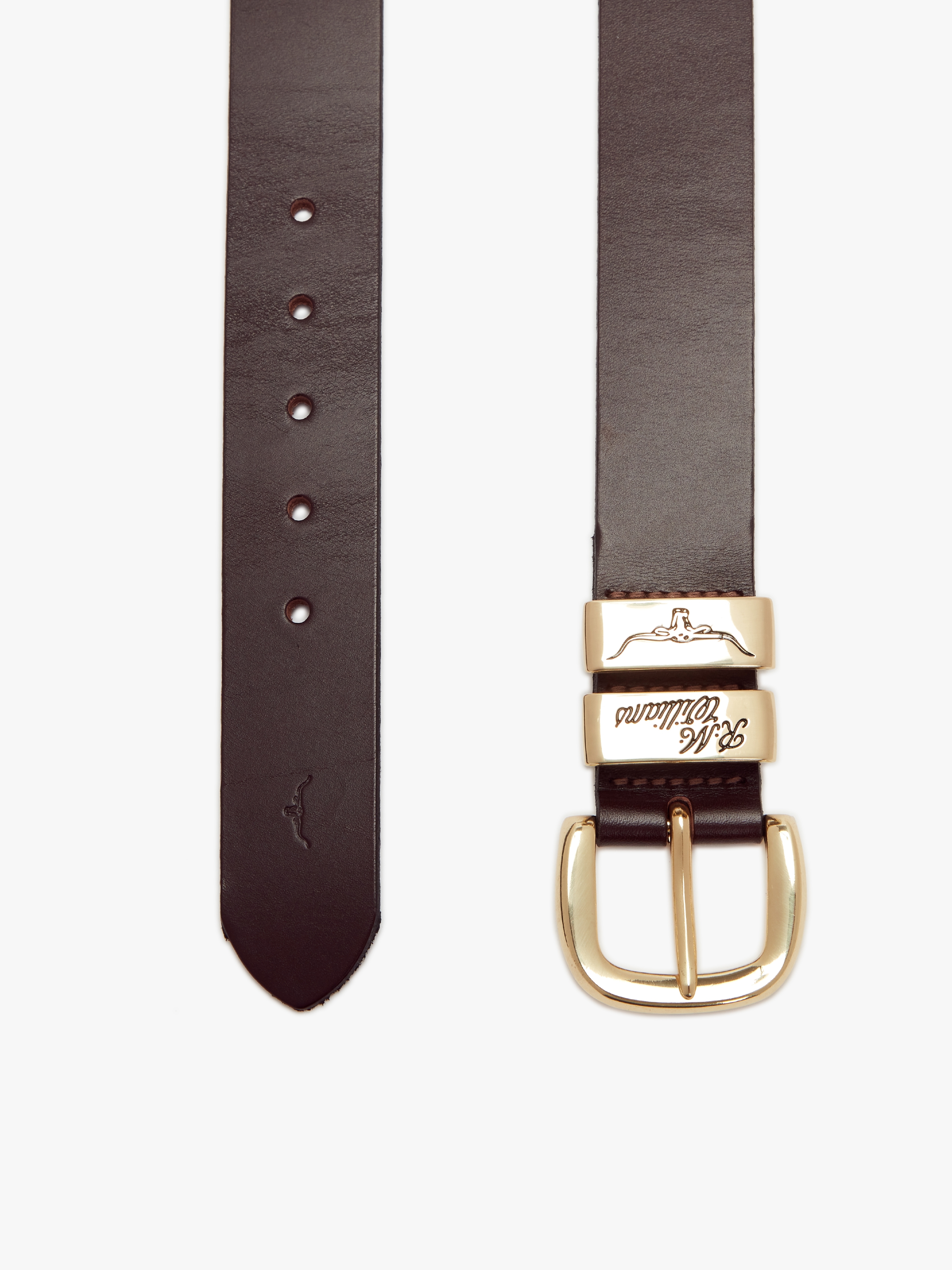R.M.Williams 3 Piece Solid Hide Belt