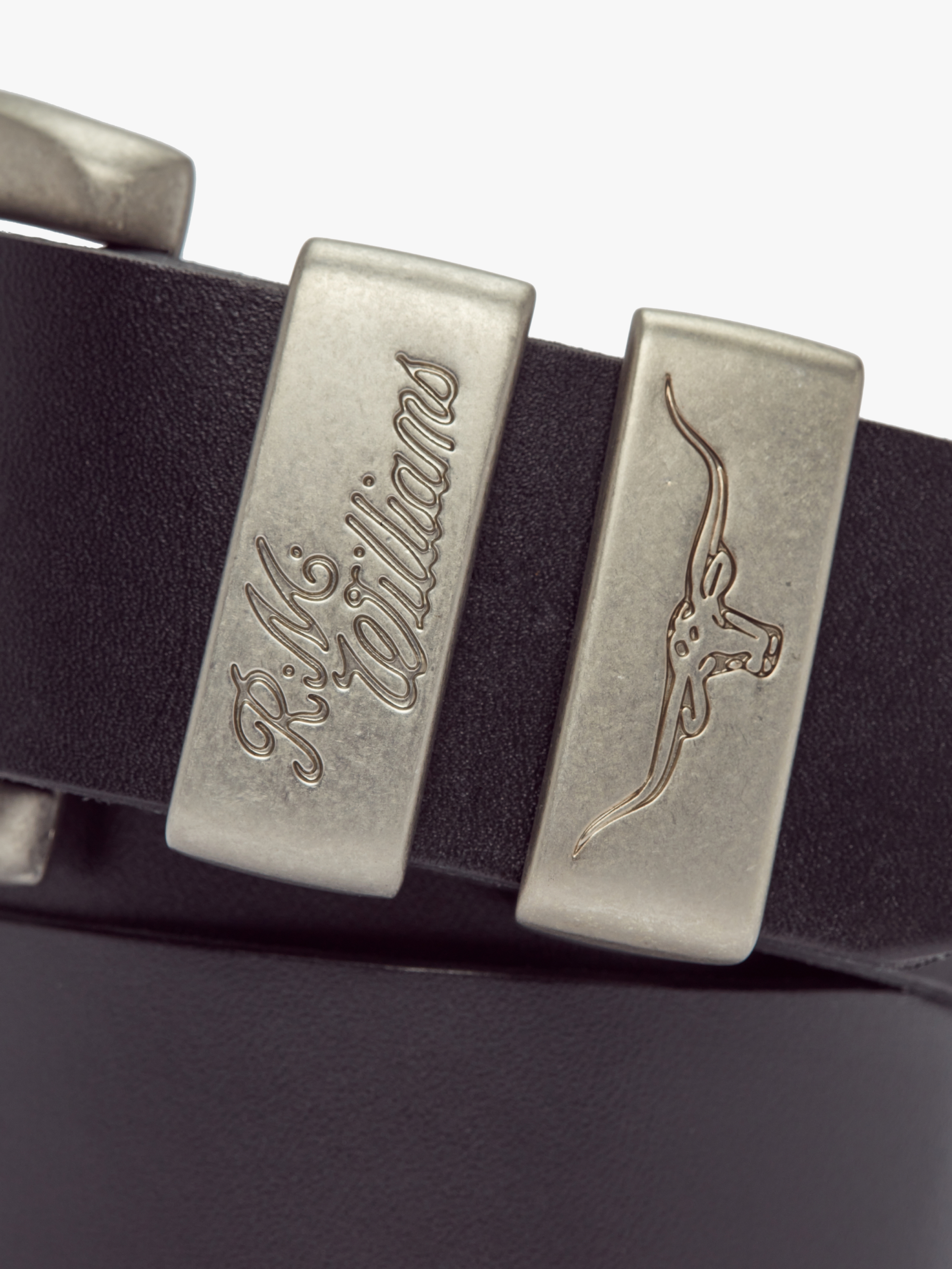 R.M.Williams 3 Piece Solid Hide Belt