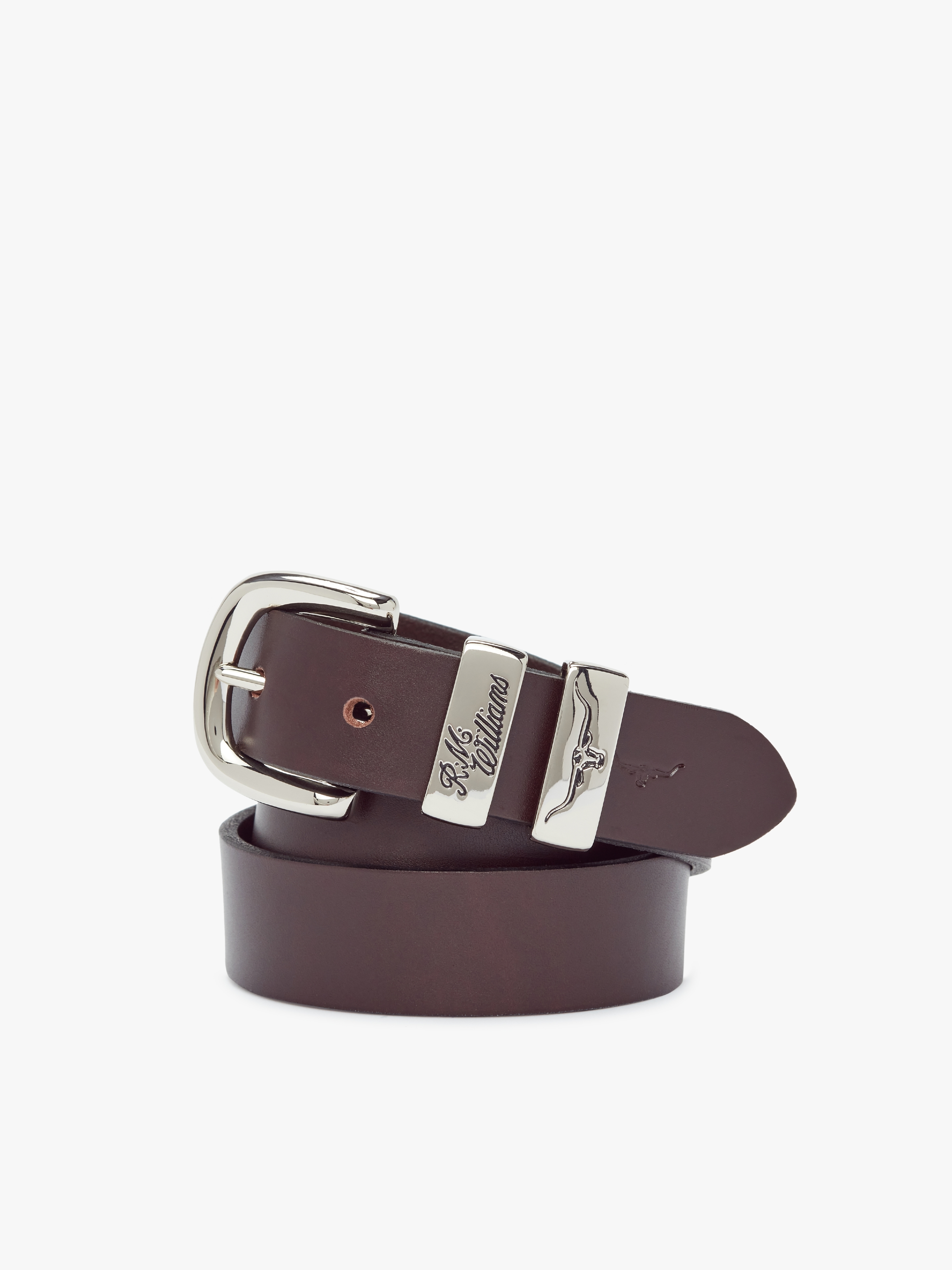 R.M.Williams 3 Piece Solid Hide Belt