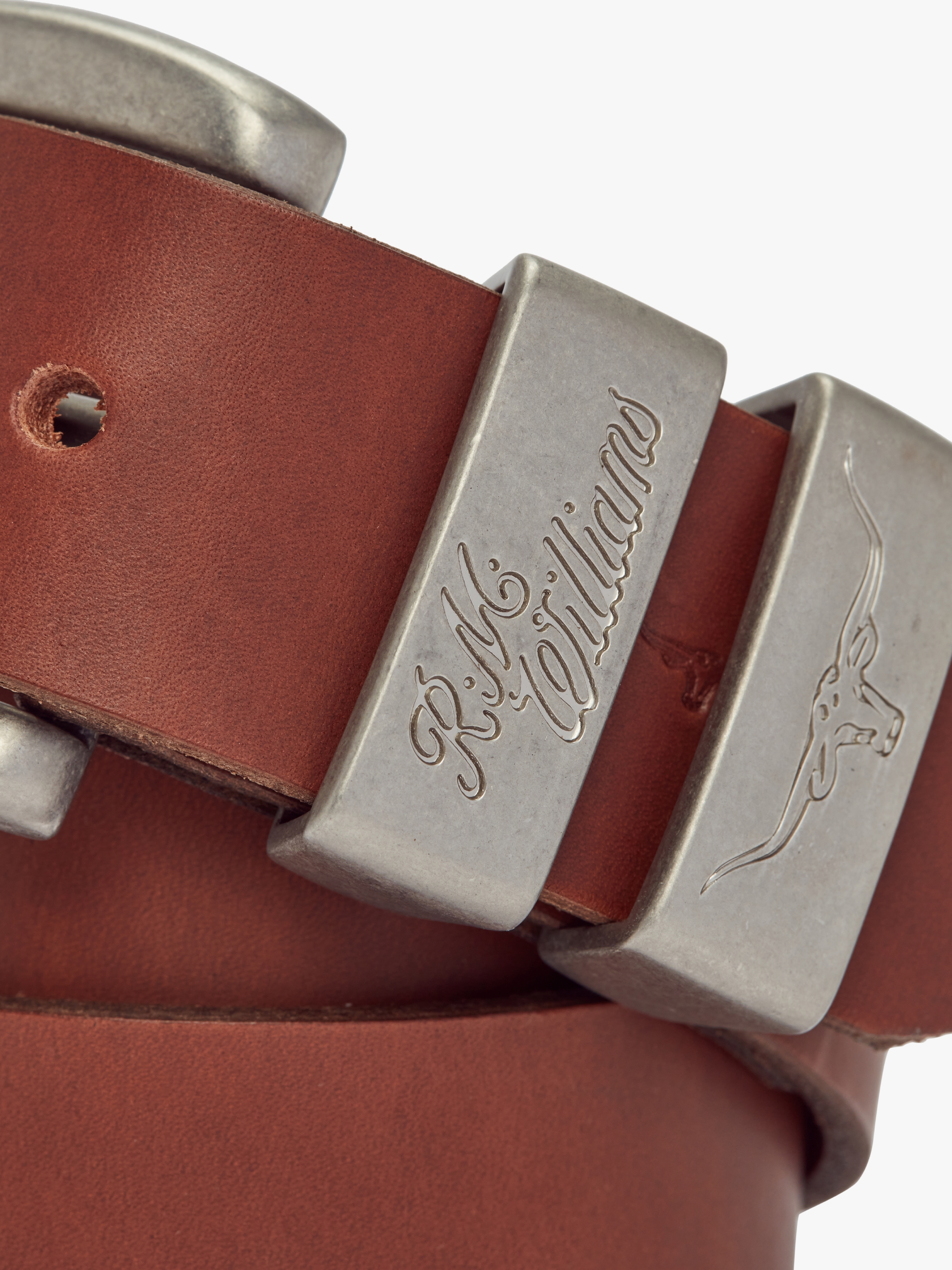 R.M.Williams 3 Piece Solid Hide Belt
