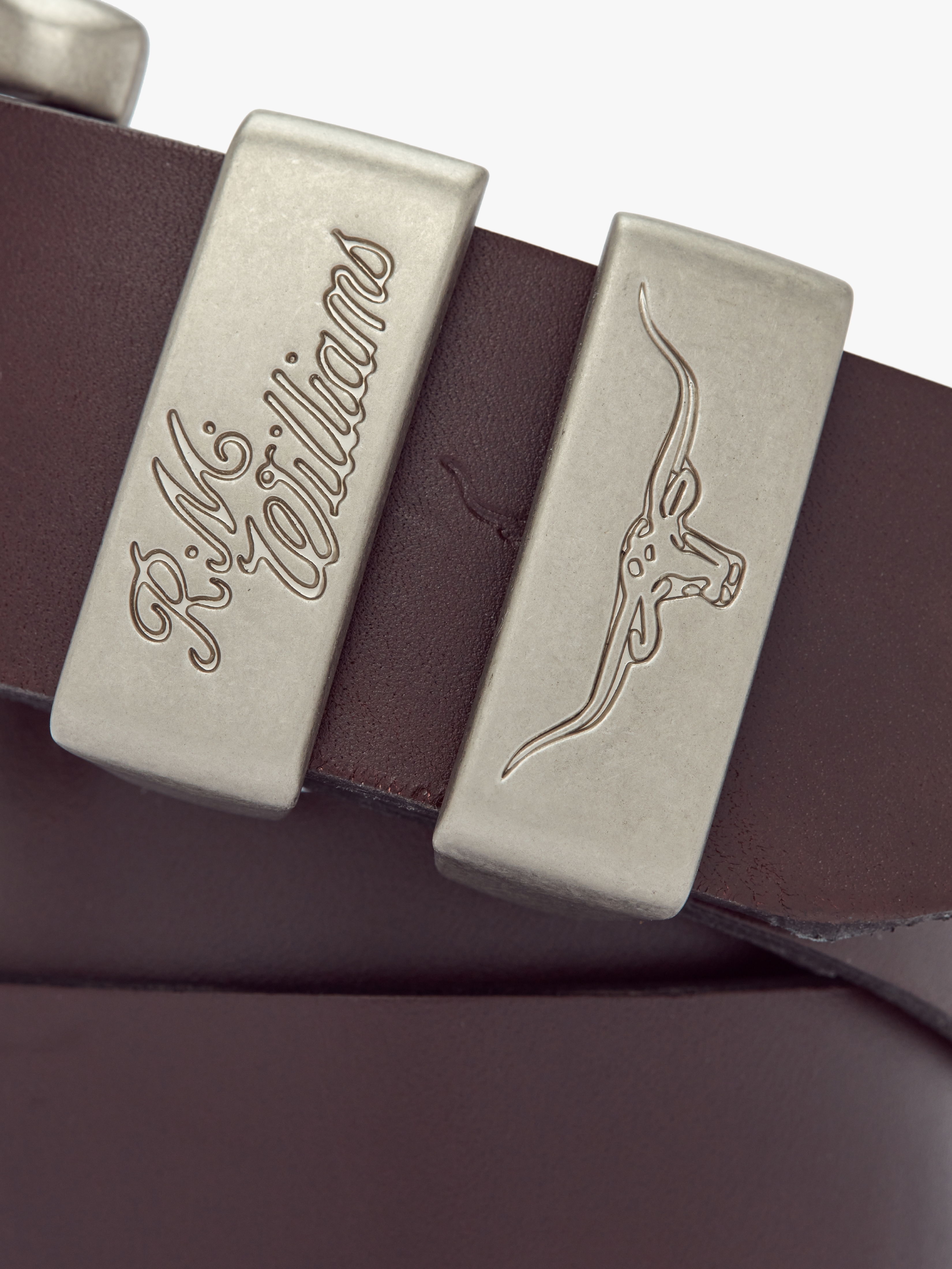 R.M.Williams 3 Piece Solid Hide Belt