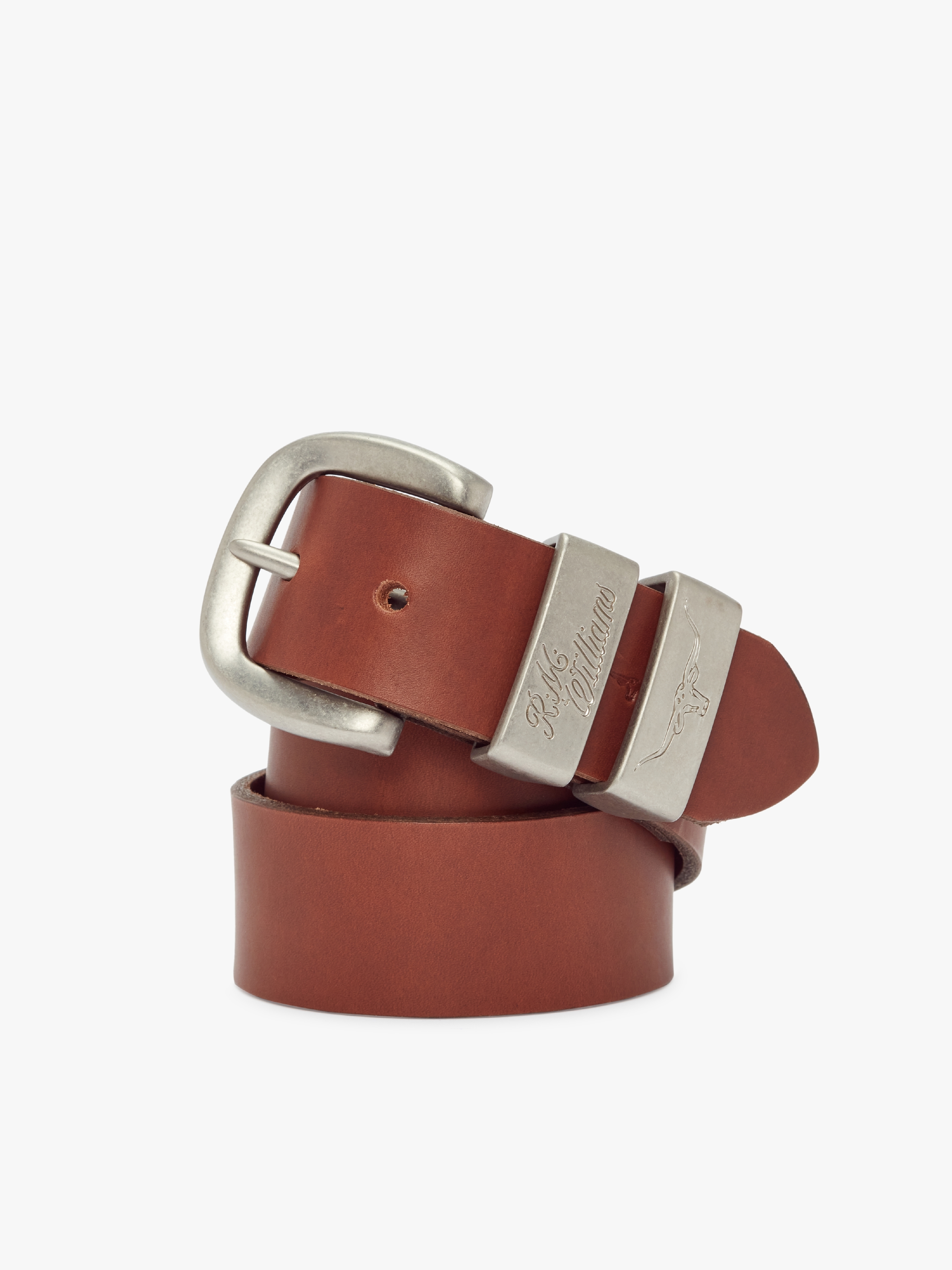 R.M.Williams 3 Piece Solid Hide Belt